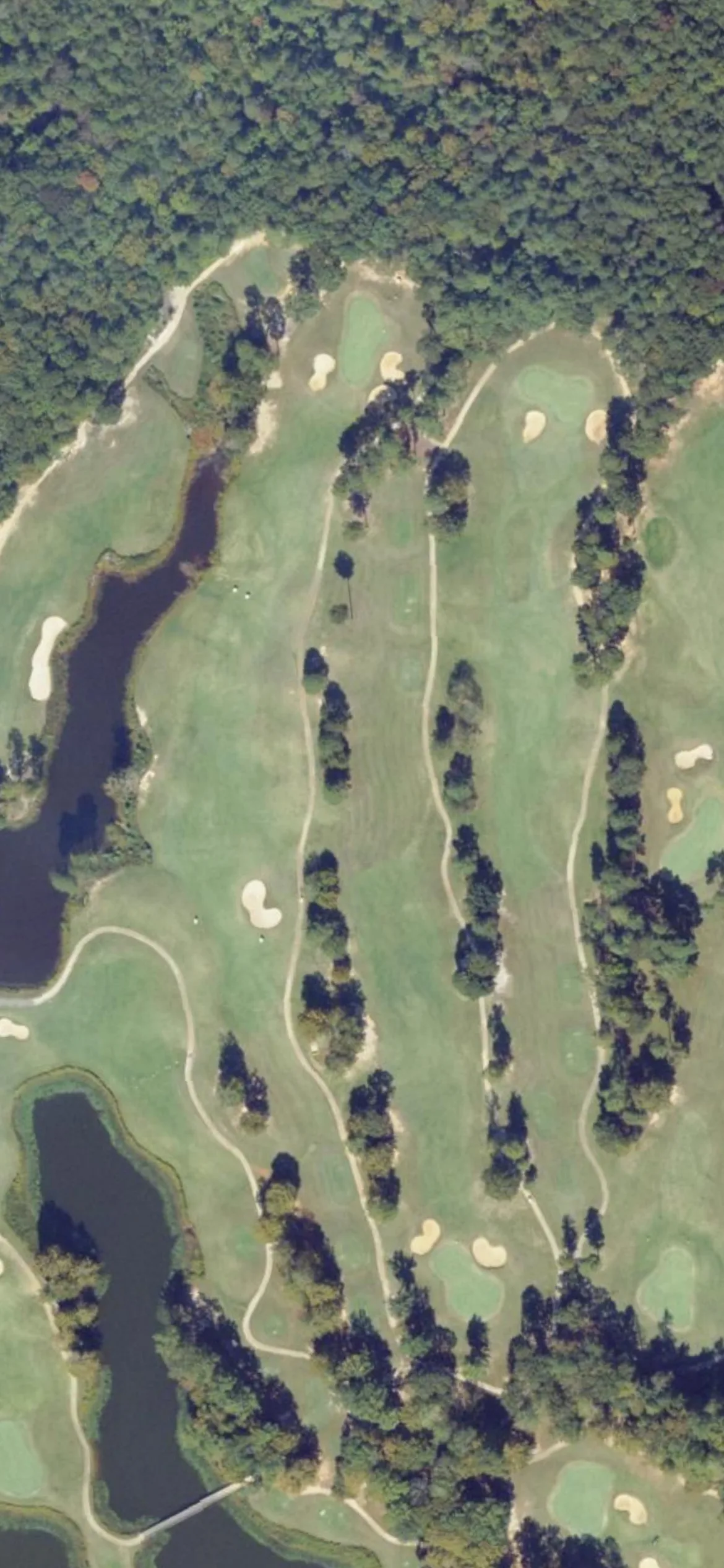 Kiskiack Golf Club hole 8 aerial preview, par 5, 545 yards