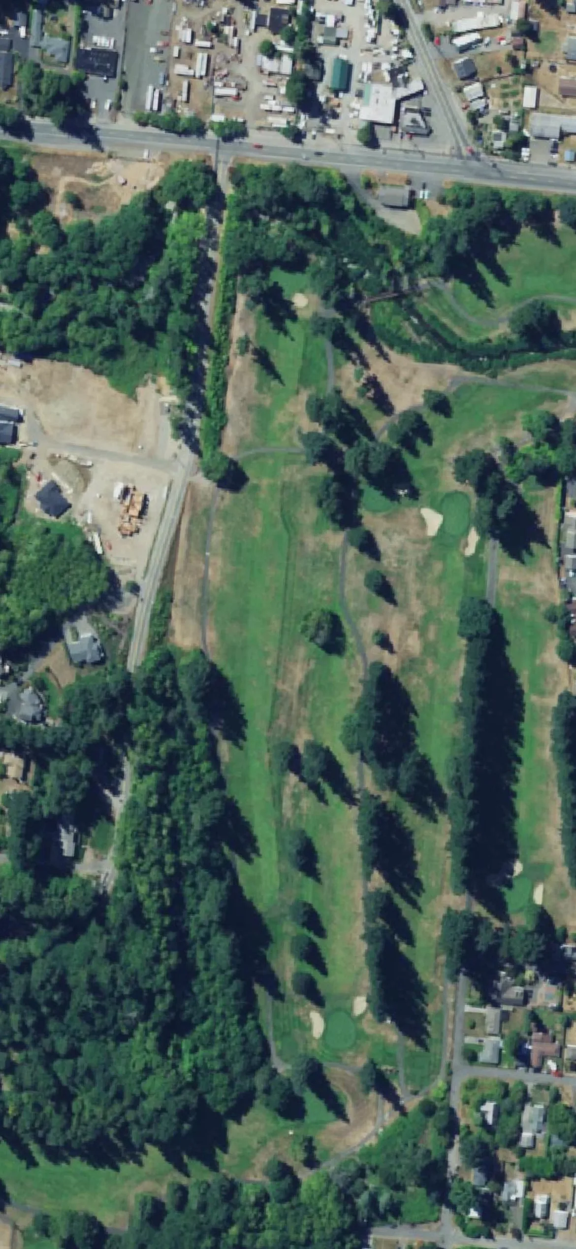 Kitsap Golf & Country Club hole 11 aerial preview, par 5, 546 yards
