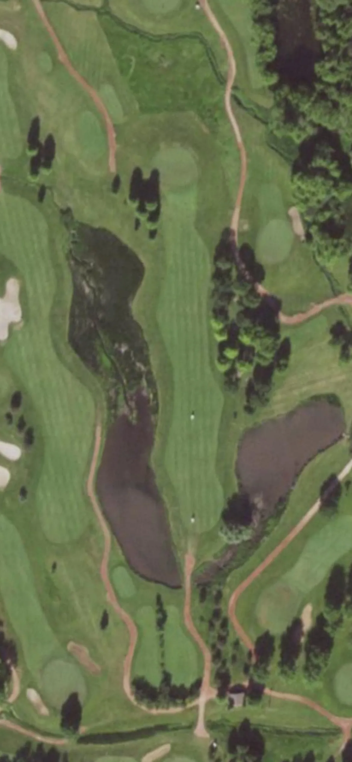 Western Lakes hole 5 aerial preview, par 4, 364 yards