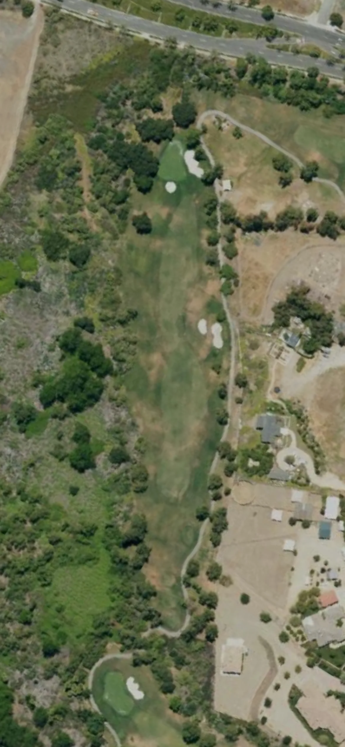 Glen Ivy Golf Club hole 4 aerial preview, par 4, 377 yards