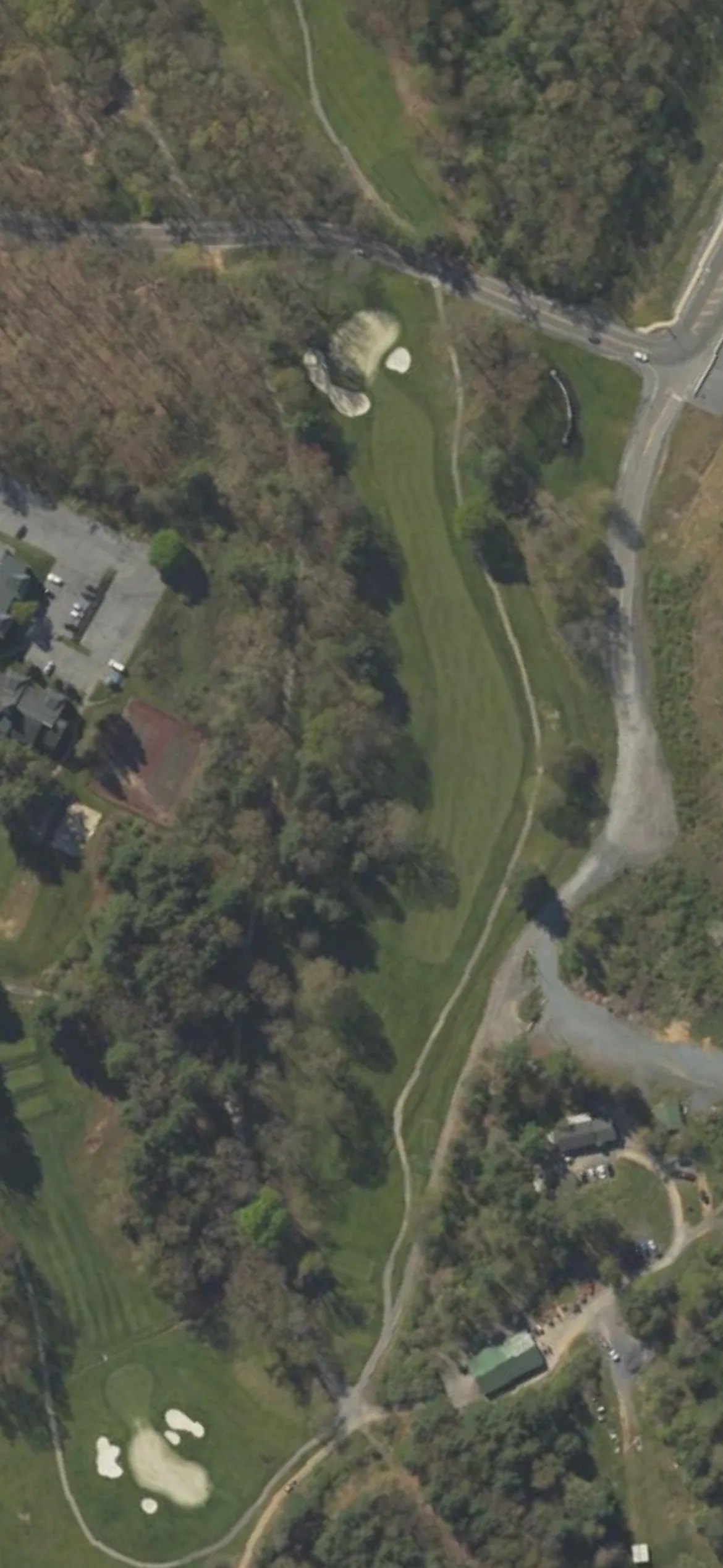 Toftrees Golf Resort hole 11 aerial preview, par 4, 394 yards