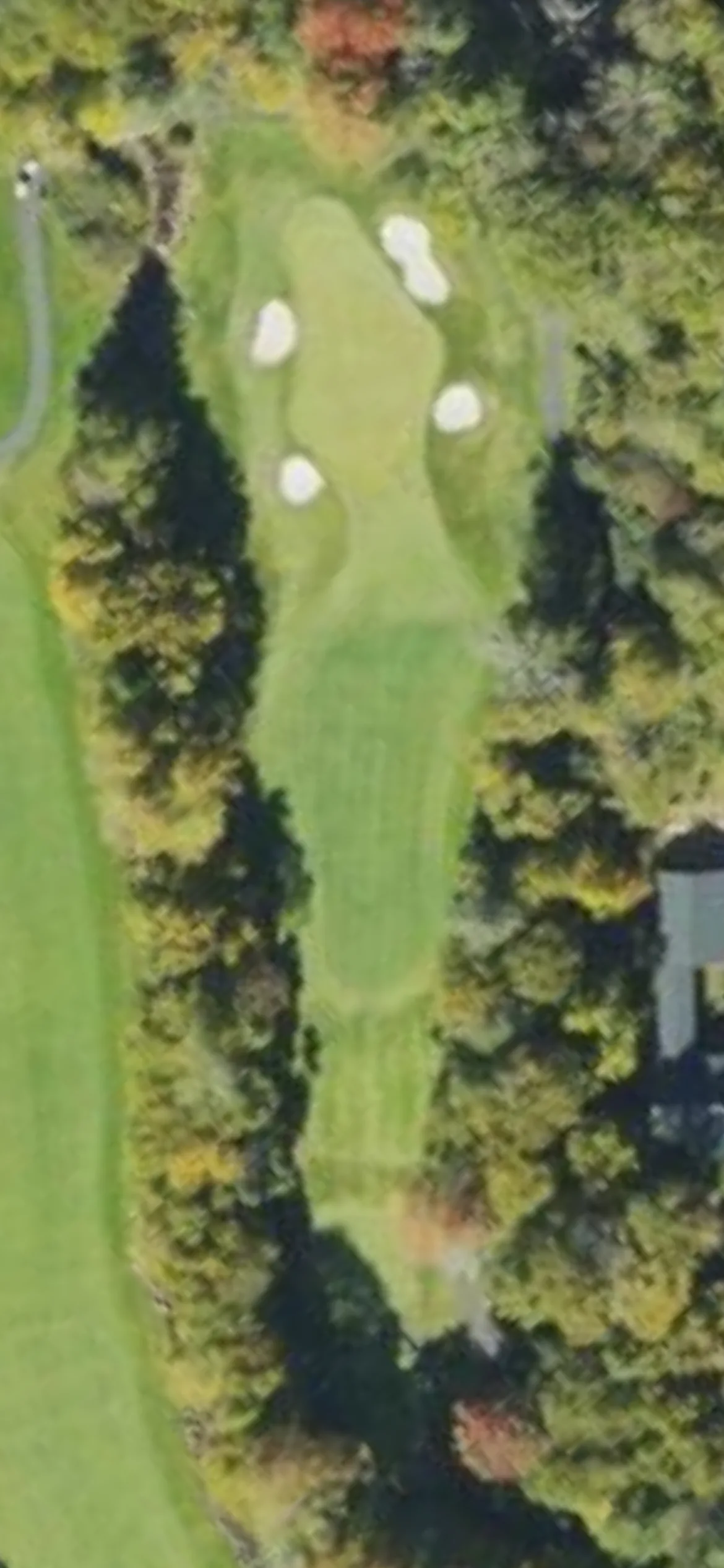 Grandfather G&CC - Grandfather hole 14 aerial preview, par 3, 154 yards