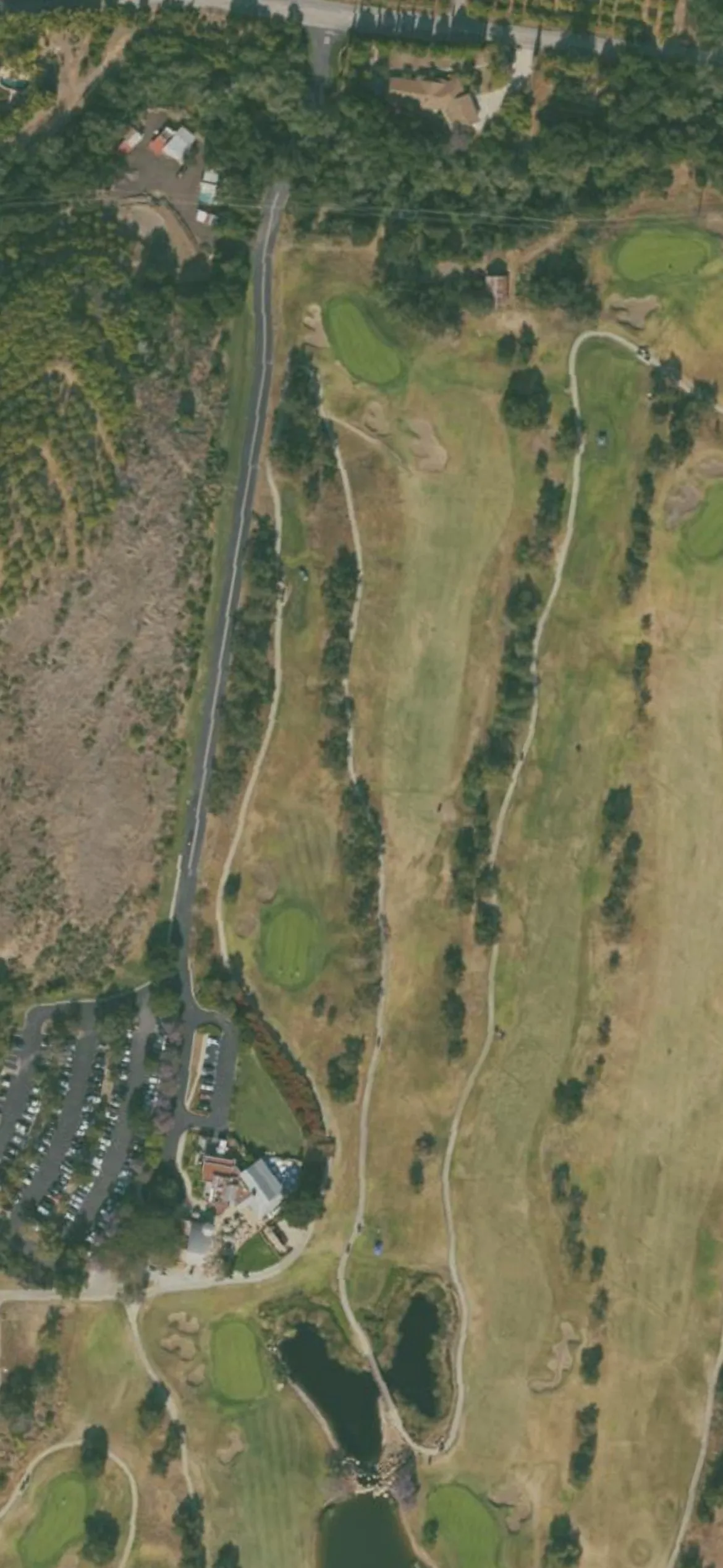 Glen Annie Golf Club hole 8 aerial preview, par 4, 439 yards