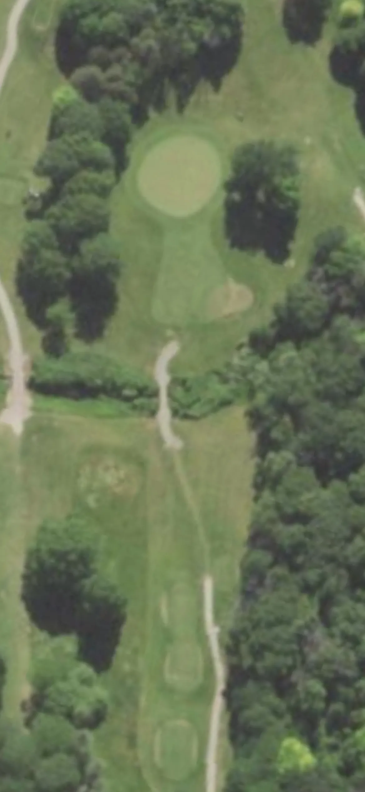 Dretzka Park GC hole 4 aerial preview, par 3, 224 yards