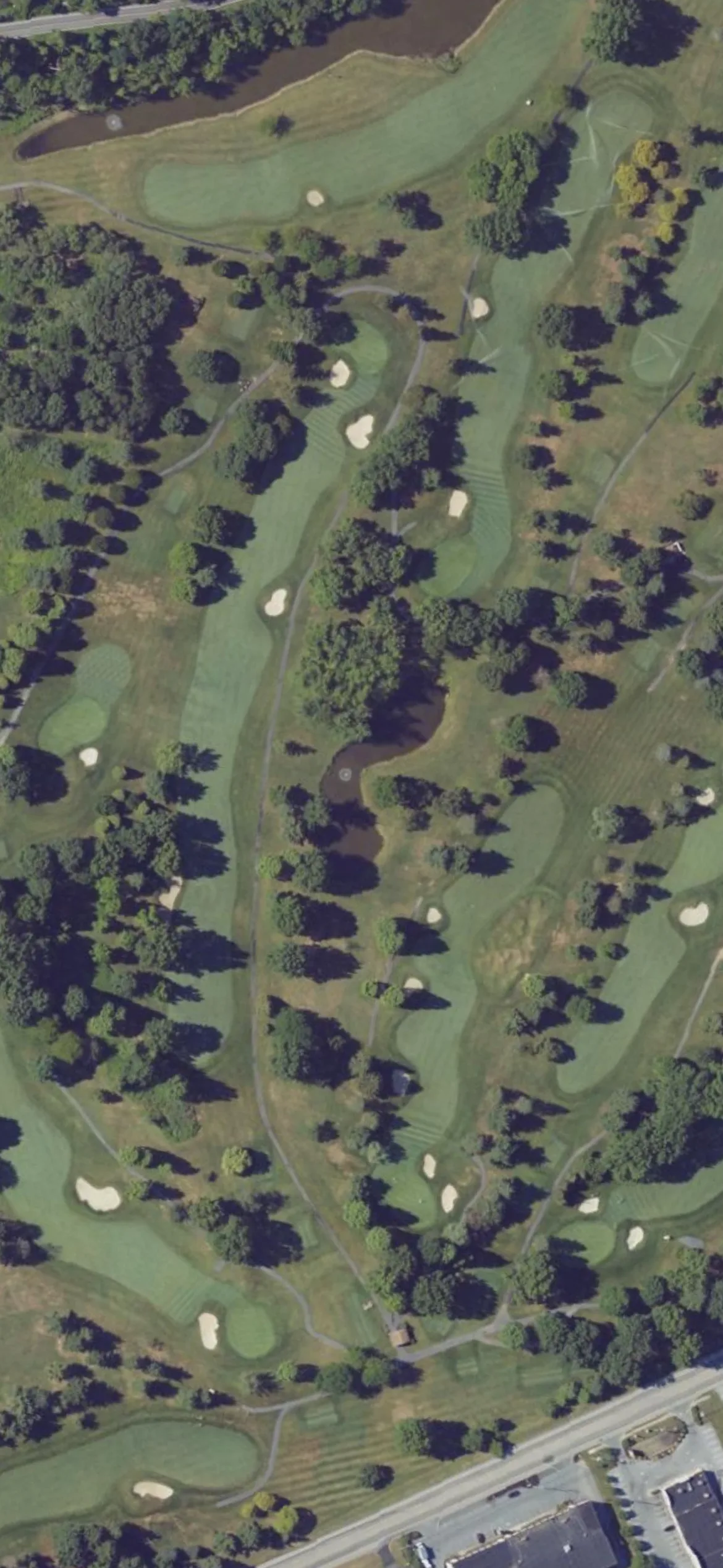 Colonial Golf & Tennis Club hole 11 aerial preview, par 5, 529 yards