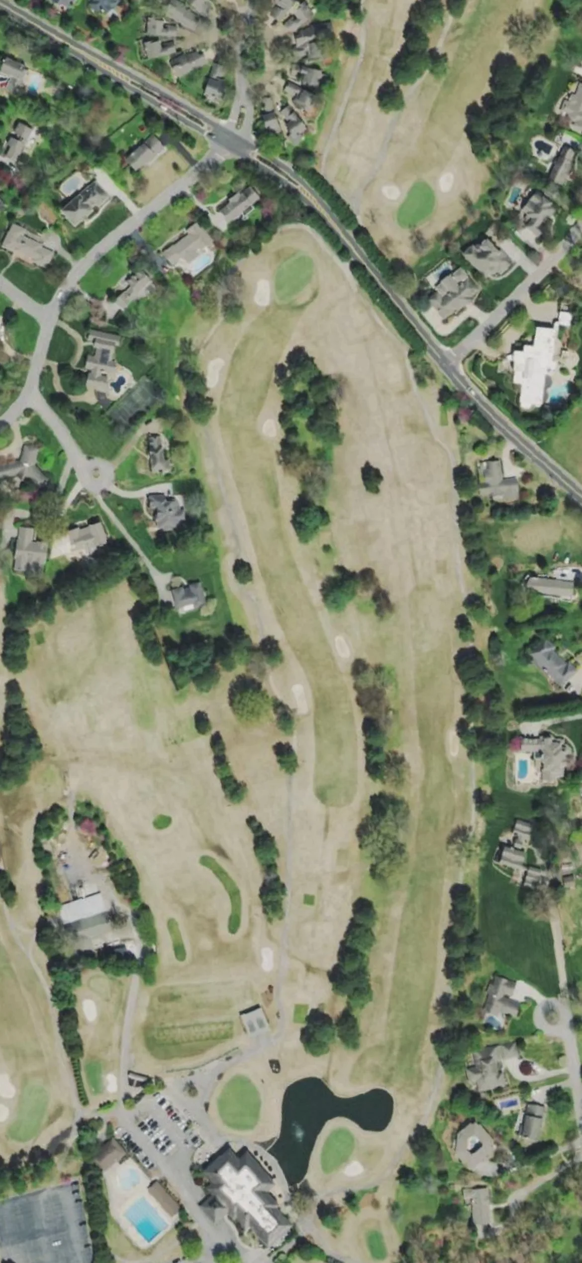 Fox Den Country Club hole 10 aerial preview, par 5, 561 yards