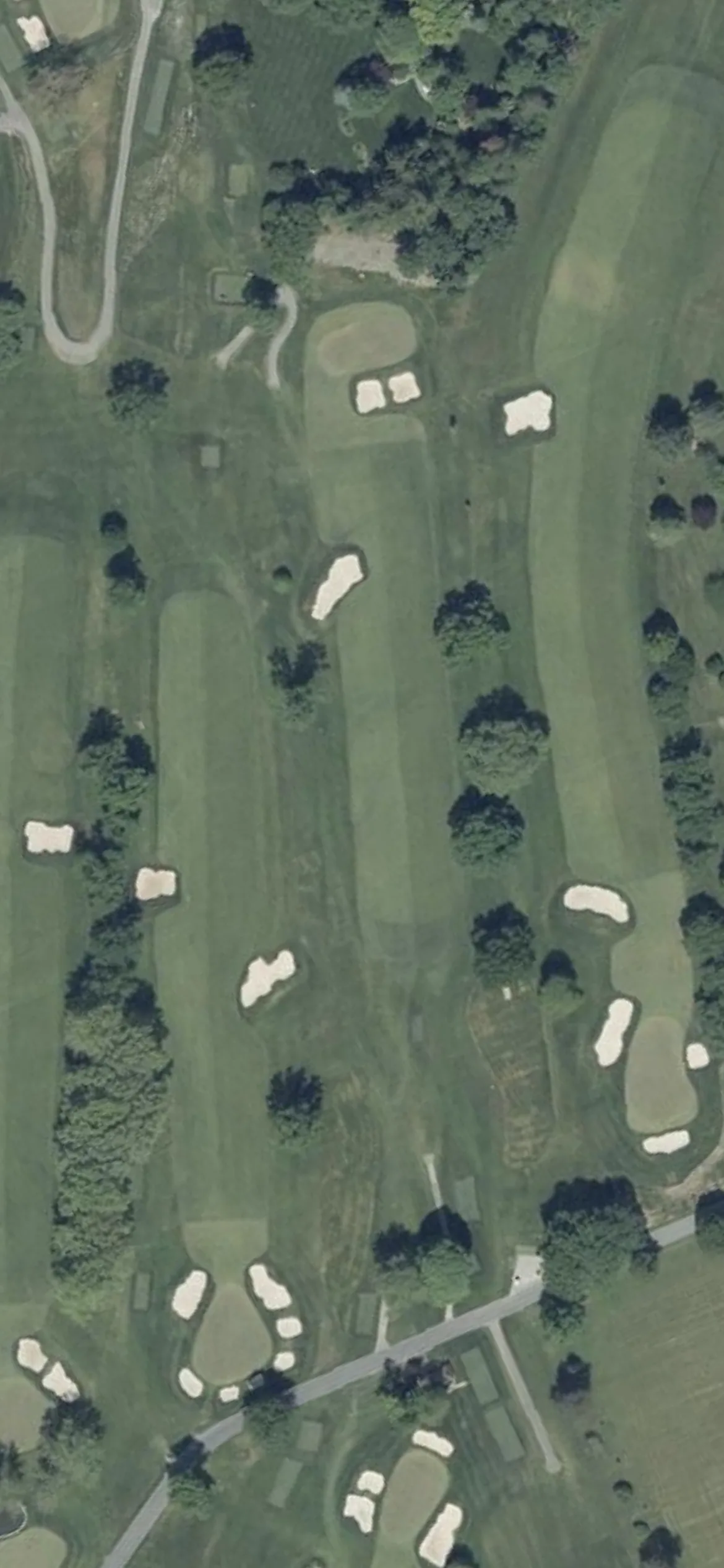 Green Spring Valley Hunt Club hole 10 aerial preview, par 4, 380 yards