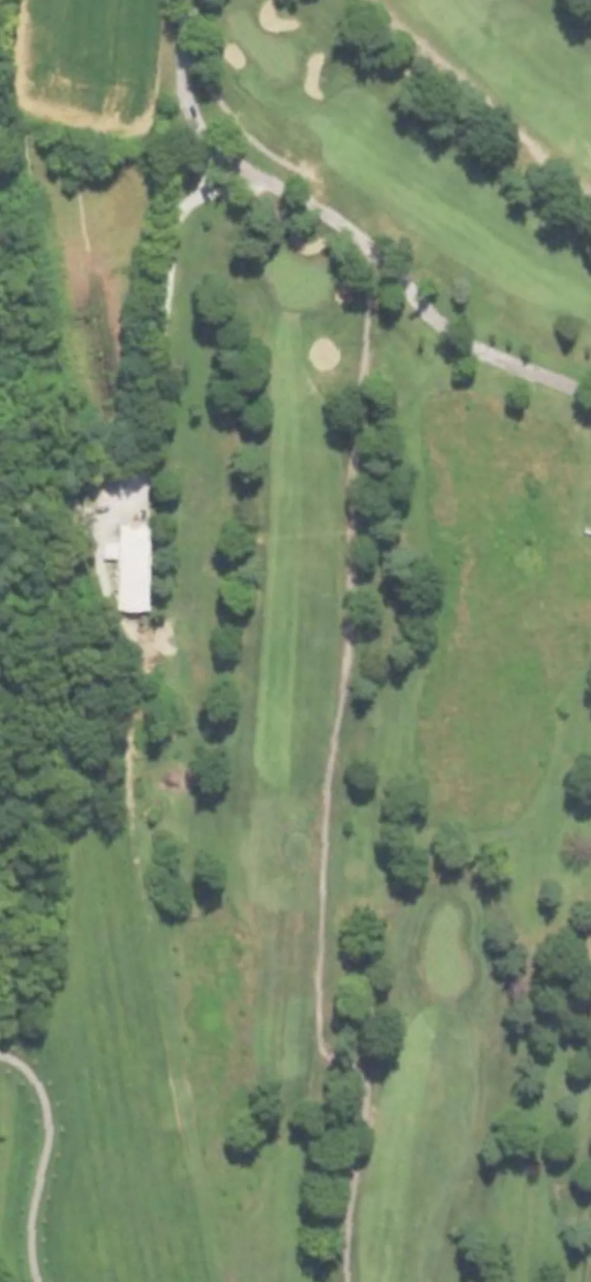 Tamarack Country Club hole 14 aerial preview, par 4, 368 yards