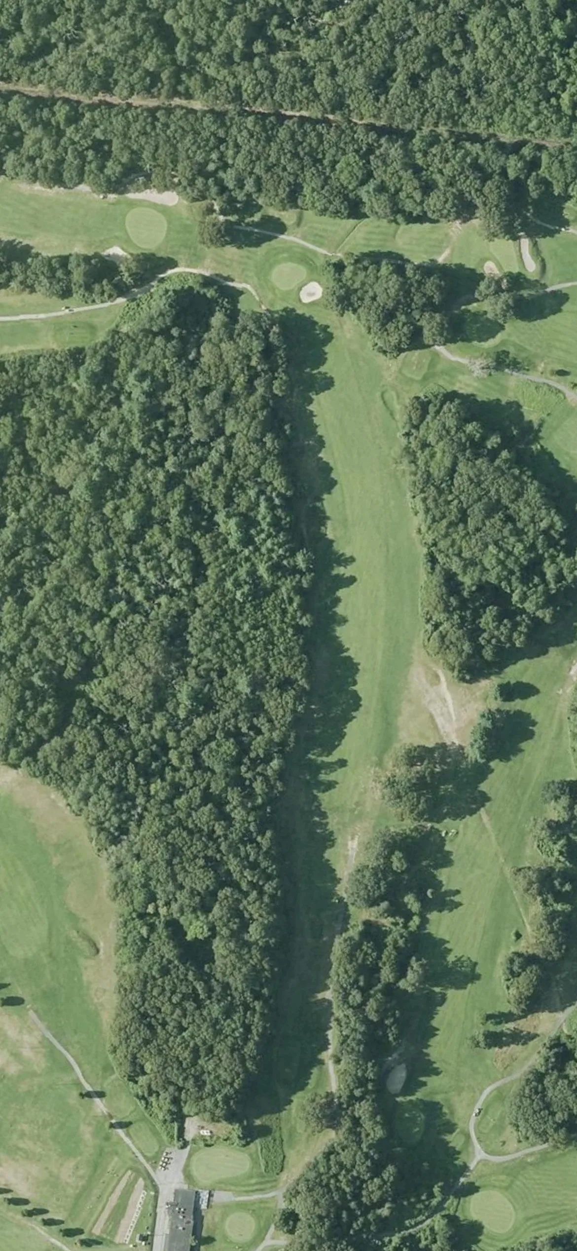 Whaling City Golf Course hole 10 aerial preview, par 5, 561 yards
