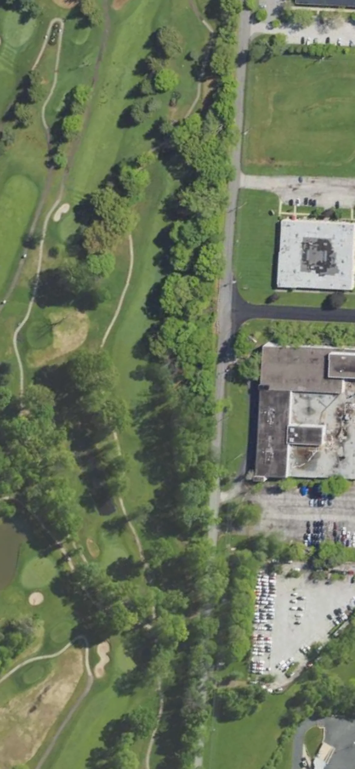 The Club at Shannondell hole 13 aerial preview, par 4, 381 yards
