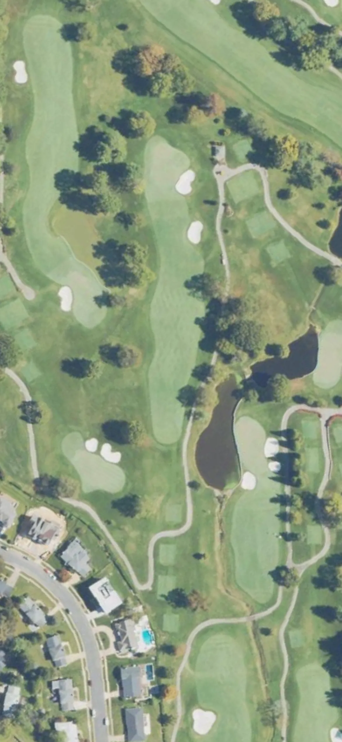 Westwood Country Club hole 5 aerial preview, par 4, 371 yards
