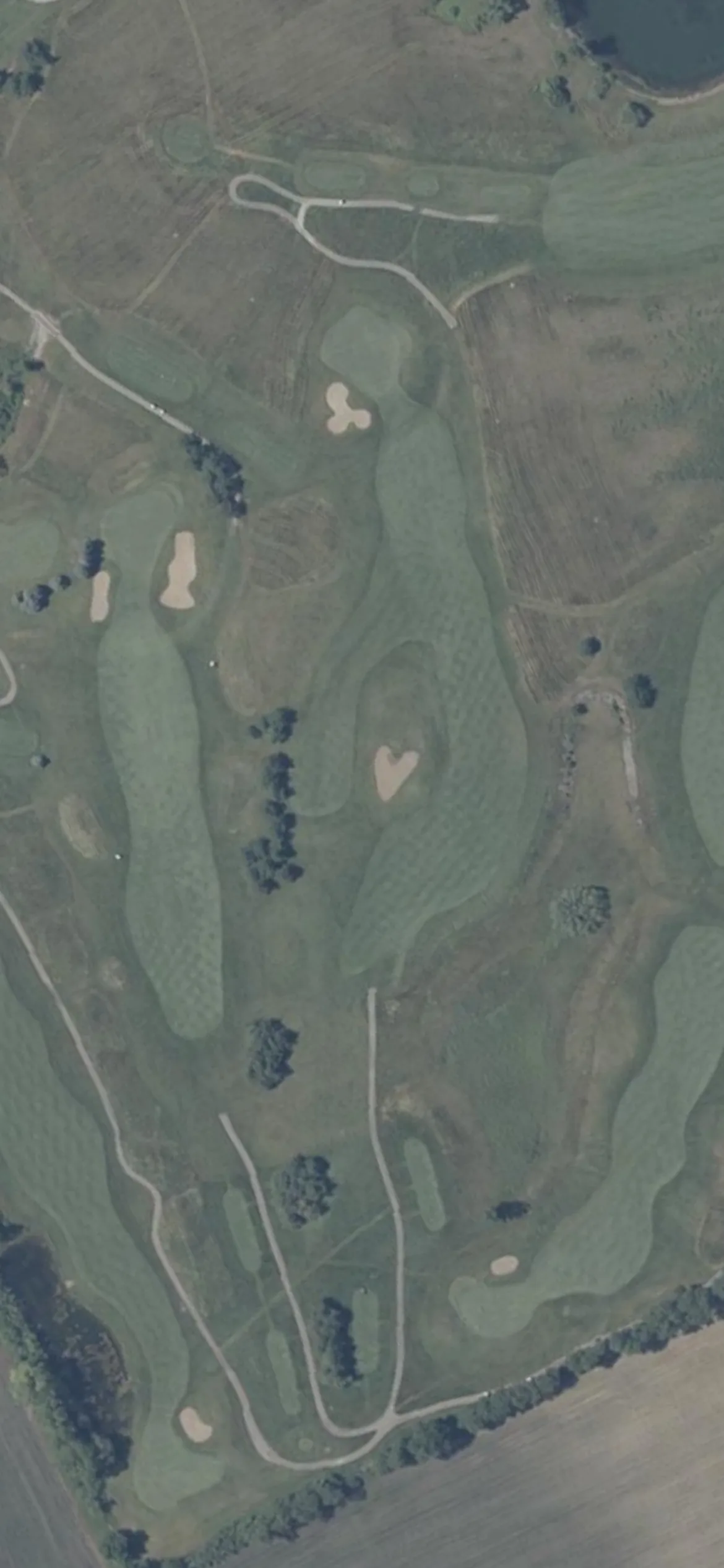 Meadow Valley Golf Club hole 17 aerial preview, par 4, 448 yards