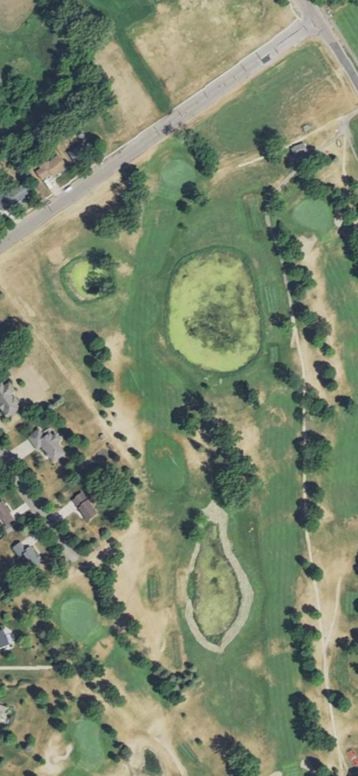 Litchfield Golf Club hole 18 aerial preview, par 4, 428 yards