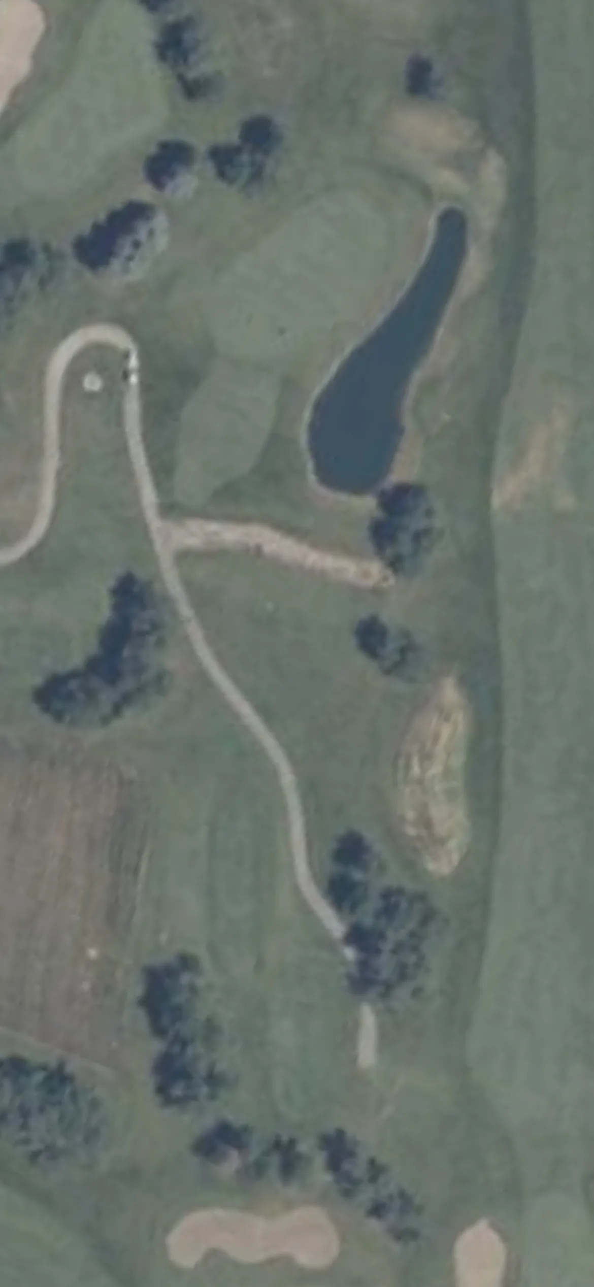 Meadow Valley Golf Club hole 4 aerial preview, par 3, 165 yards