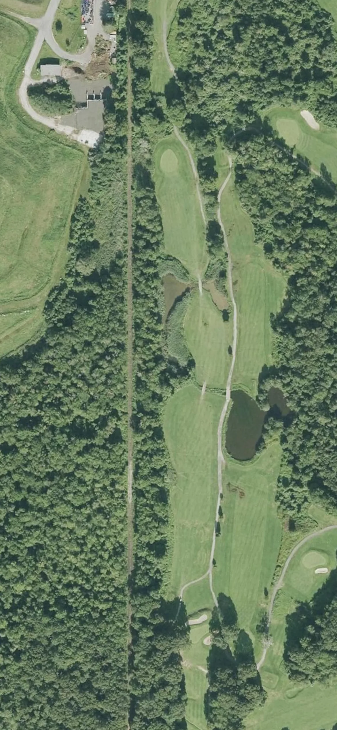 Whaling City Golf Course hole 14 aerial preview, par 5, 526 yards