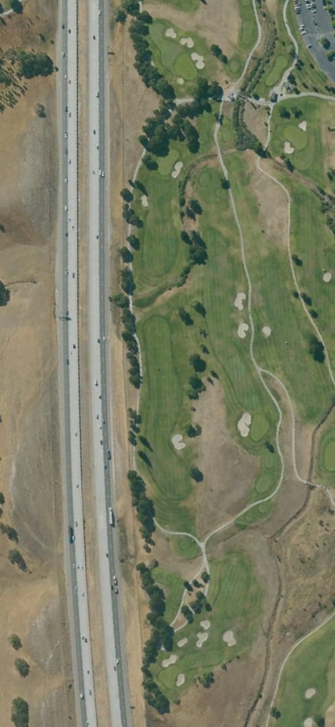Coyote Creek GC - Tournament hole 12 aerial preview, par 5, 582 yards