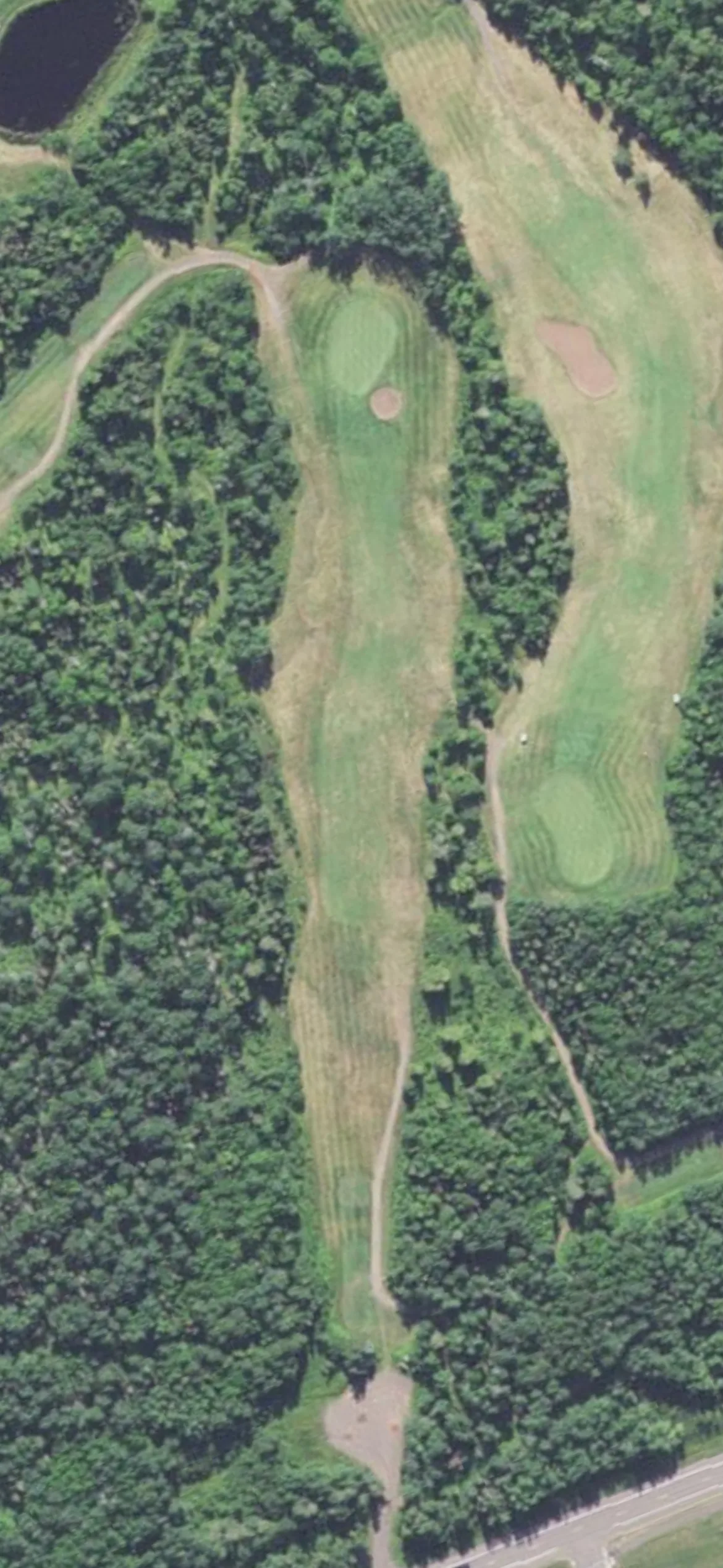 Two Harbors - Lakeview National Golf Course hole 12 aerial preview, par 4, 351 yards
