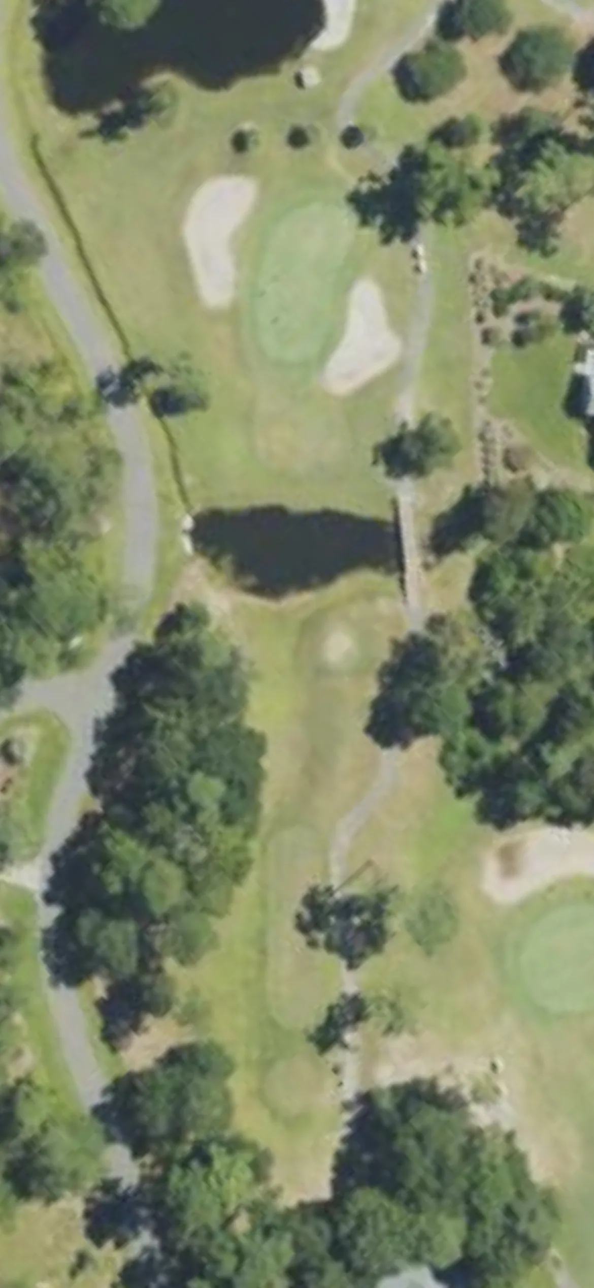 Lockwood Folly CC hole 16 aerial preview, par 3, 190 yards