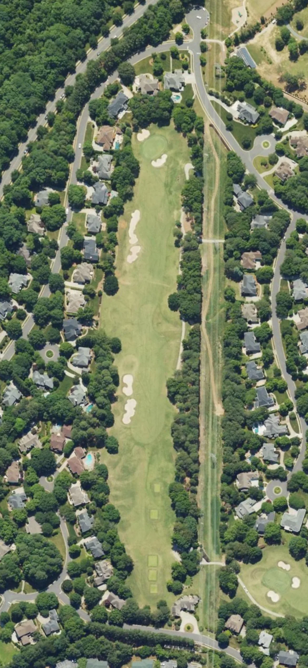 Ballantyne CC hole 5 aerial preview, par 5, 533 yards
