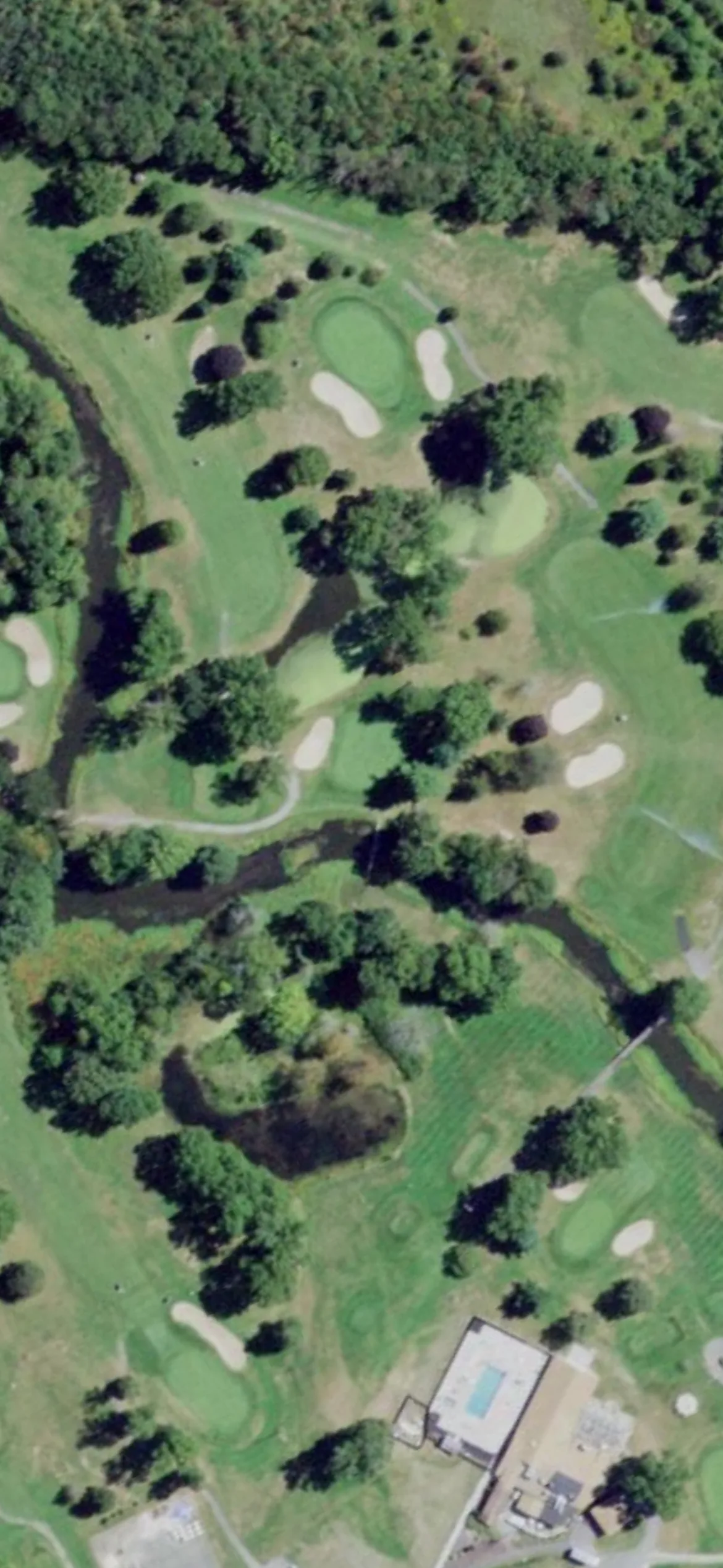 Otterkill Country Club hole 5 aerial preview, par 4, 428 yards