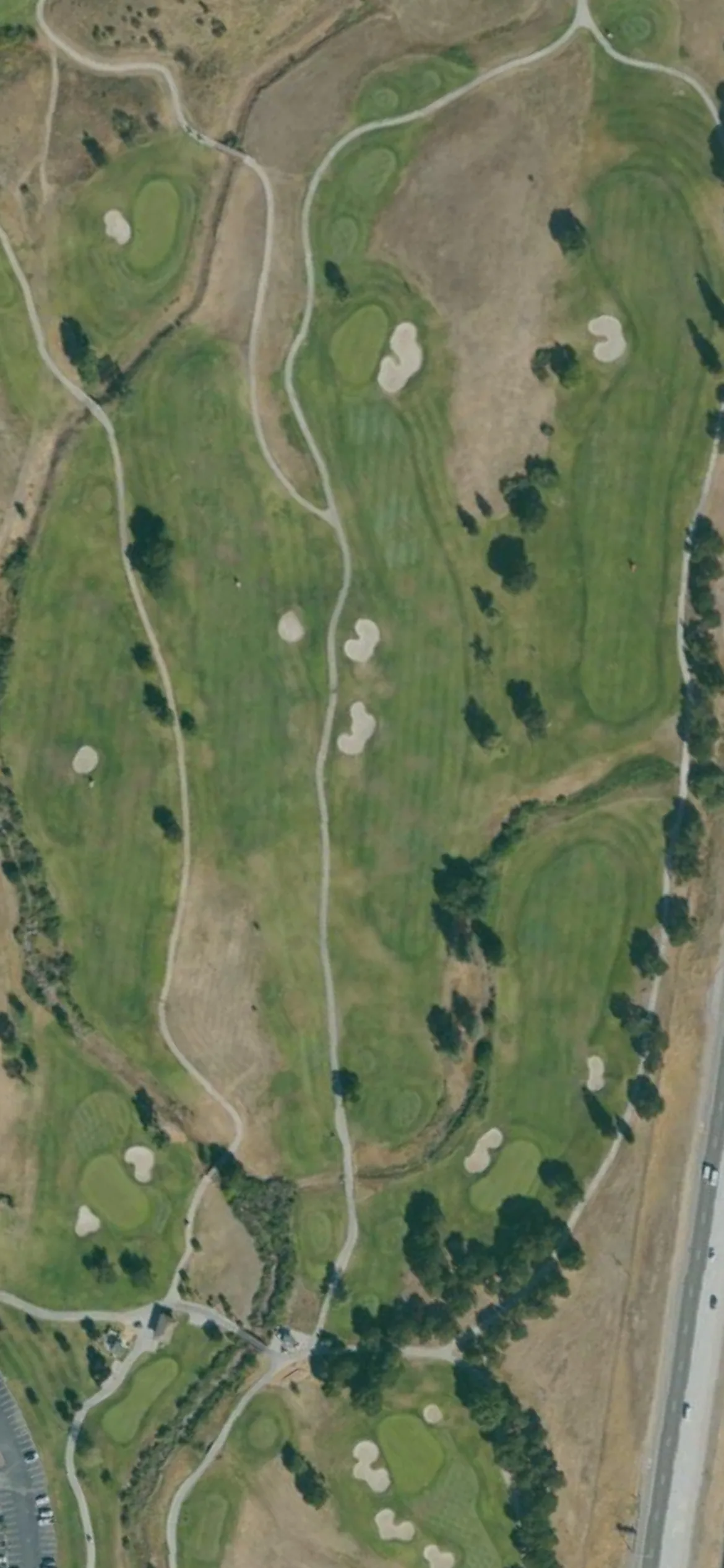 Coyote Creek GC - Tournament hole 10 aerial preview, par 4, 415 yards
