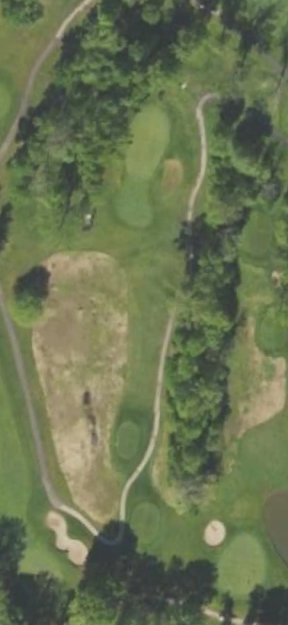 The Club at Shannondell hole 3 aerial preview, par 3, 179 yards