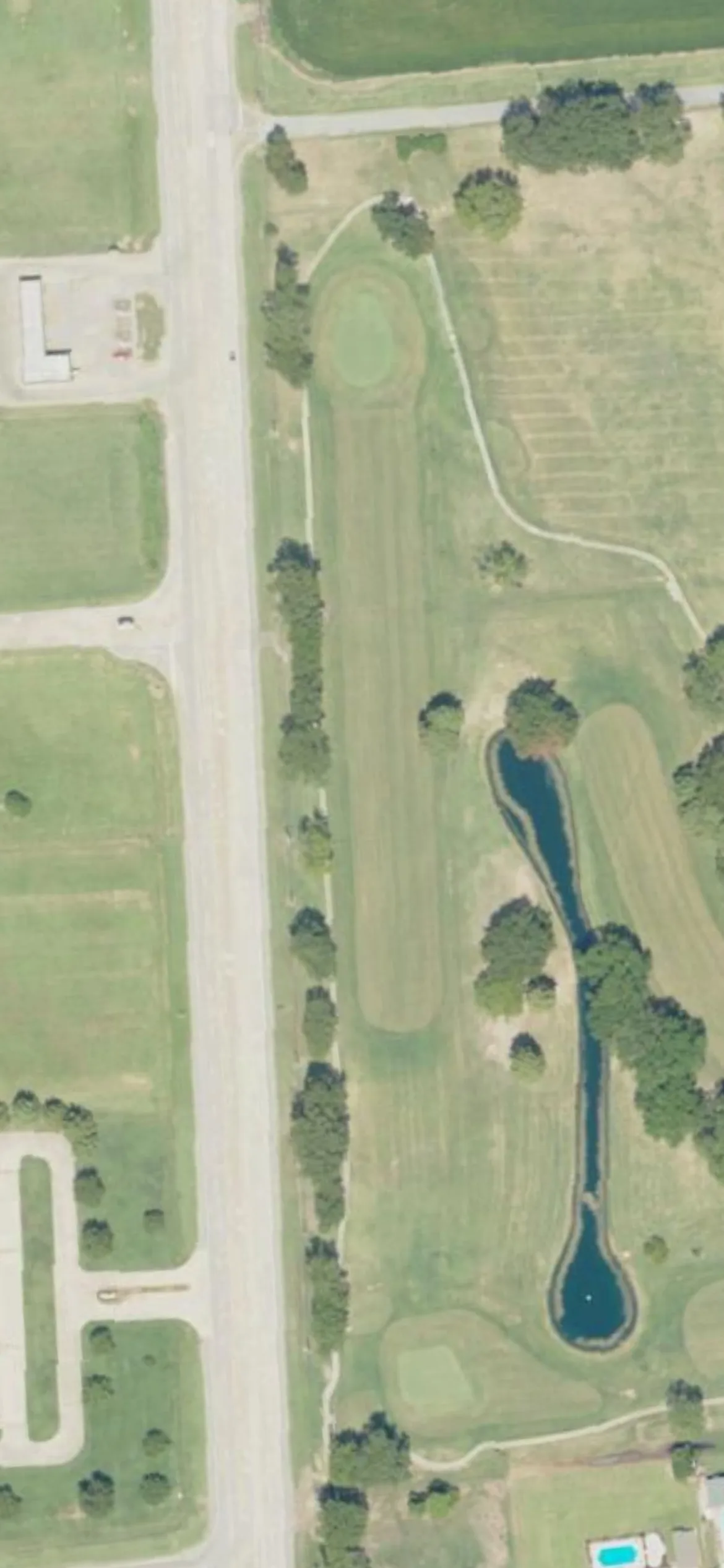 Greenville Country Club hole 17 aerial preview, par 4, 378 yards