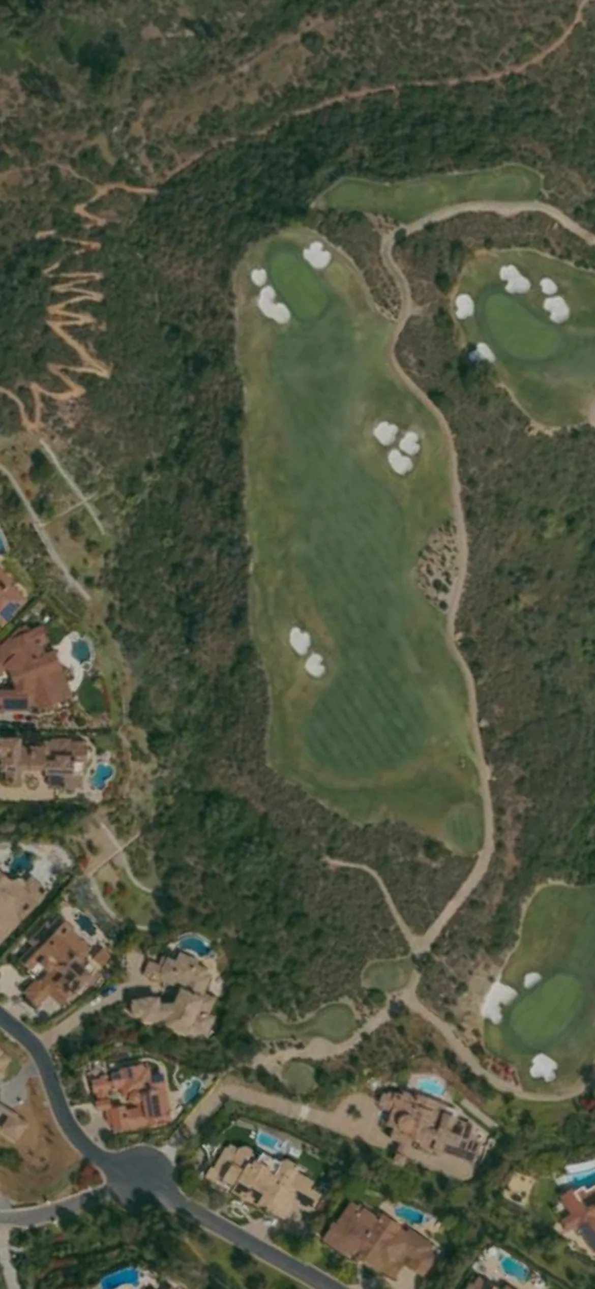 The Crosby Club hole 9 aerial preview, par 4, 363 yards