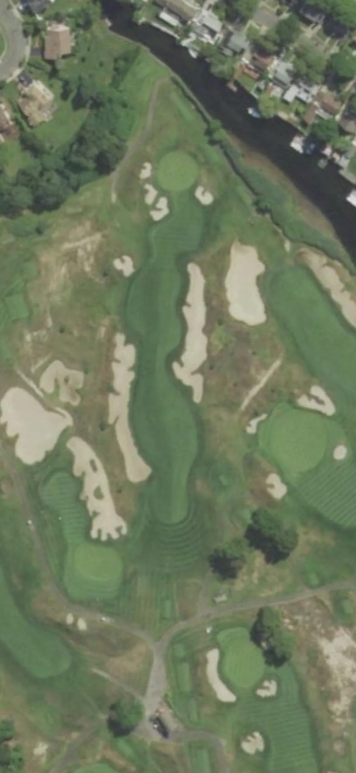 Seawane Club hole 12 aerial preview, par 4, 331 yards