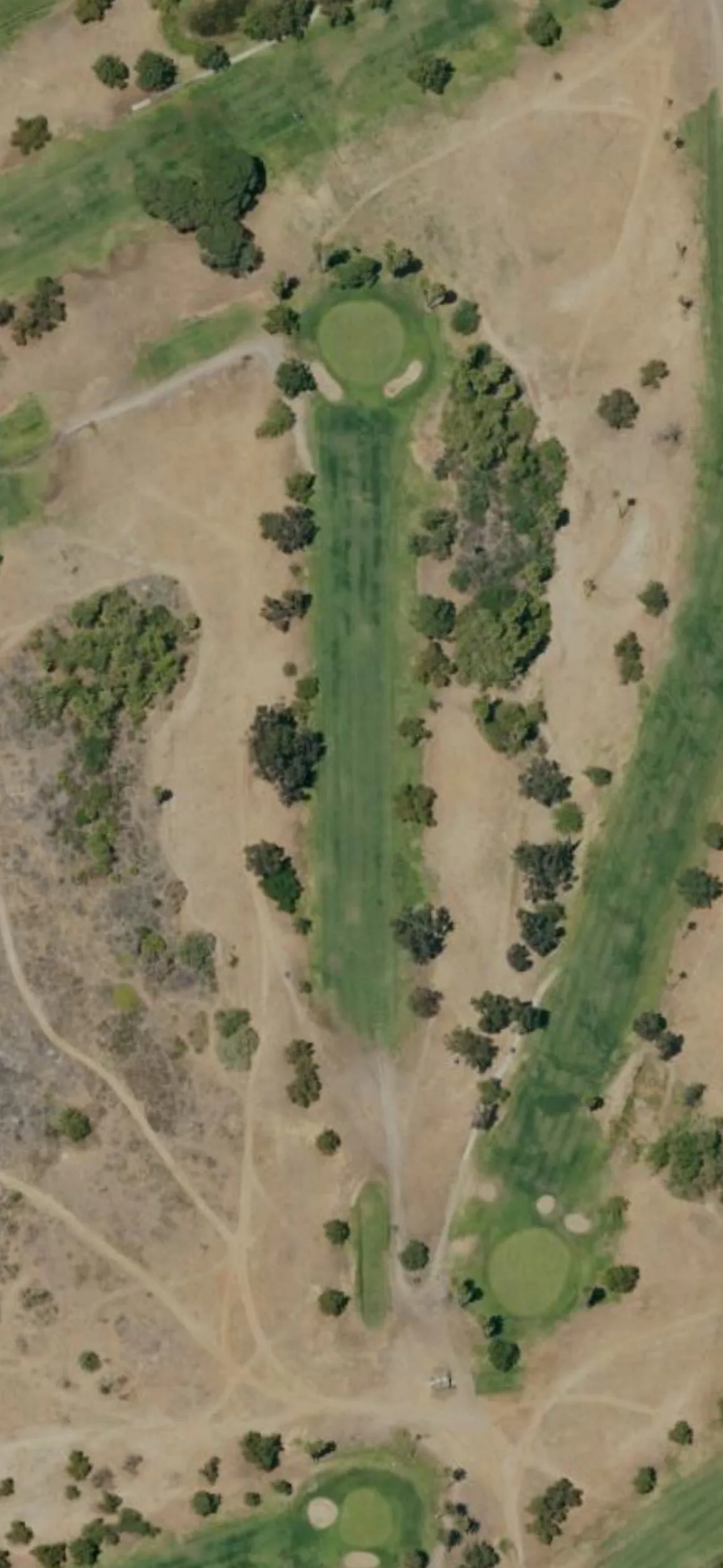 General Old Golf Course hole 14 aerial preview, par 4, 357 yards