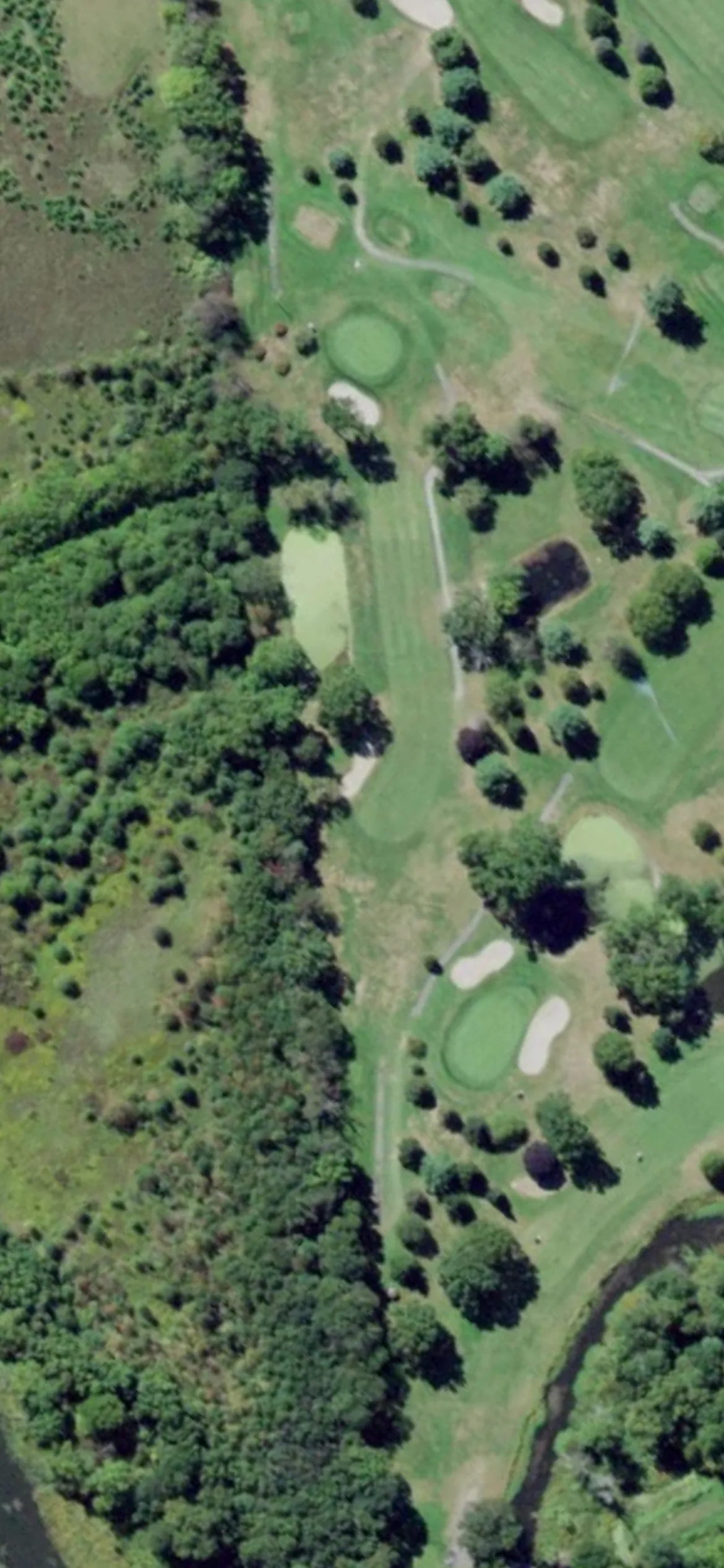 Otterkill Country Club hole 6 aerial preview, par 4, 370 yards
