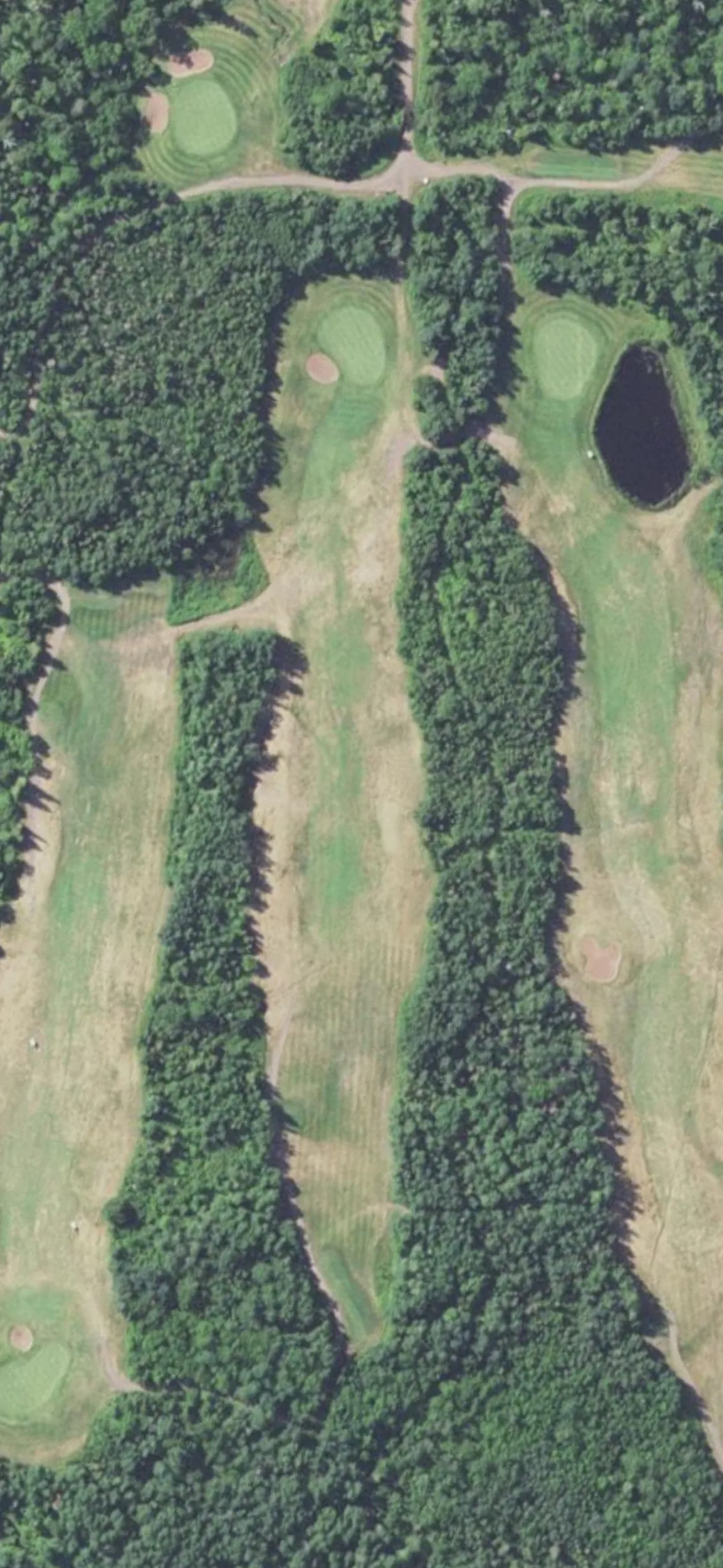 Two Harbors - Lakeview National Golf Course hole 6 aerial preview, par 4, 415 yards