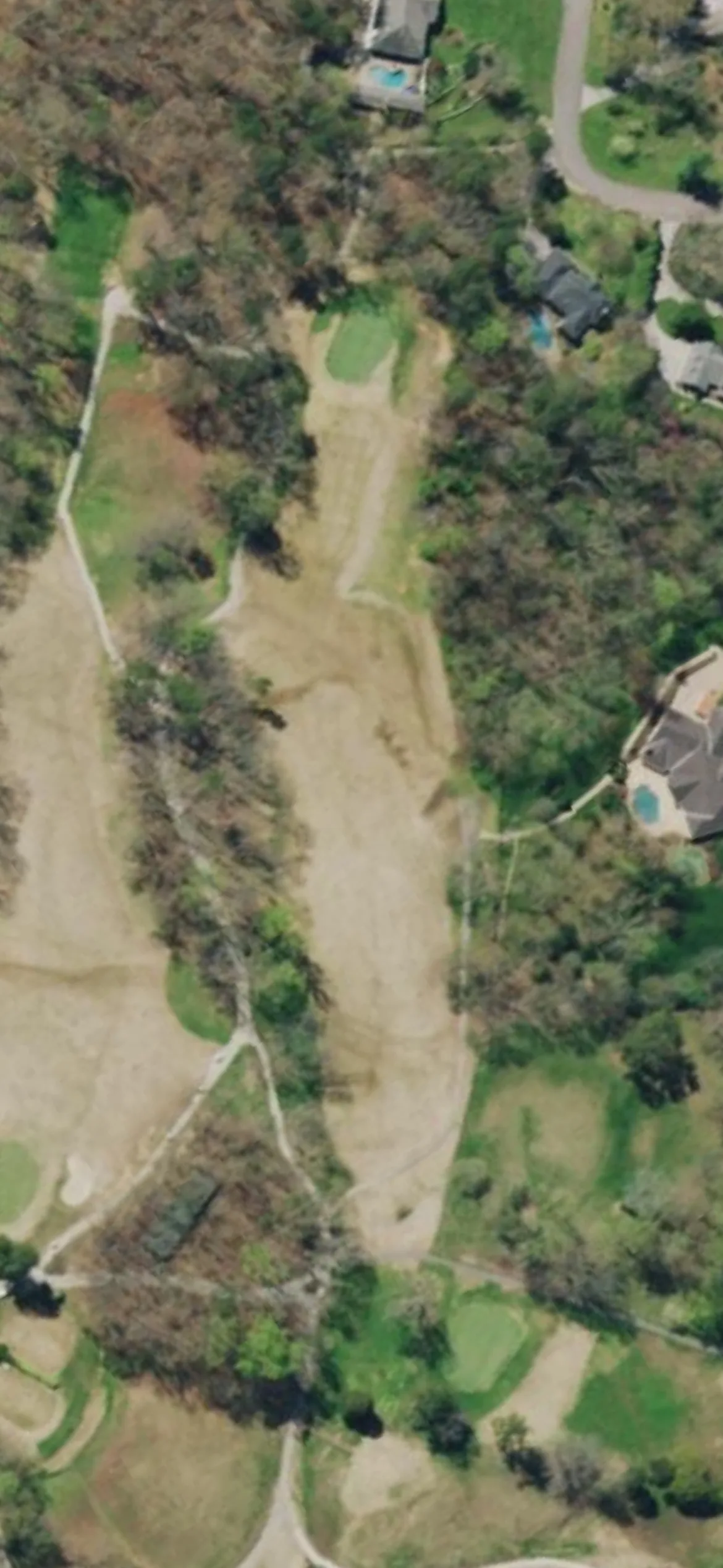 Beaver Brook Country Club hole 8 aerial preview, par 4, 321 yards
