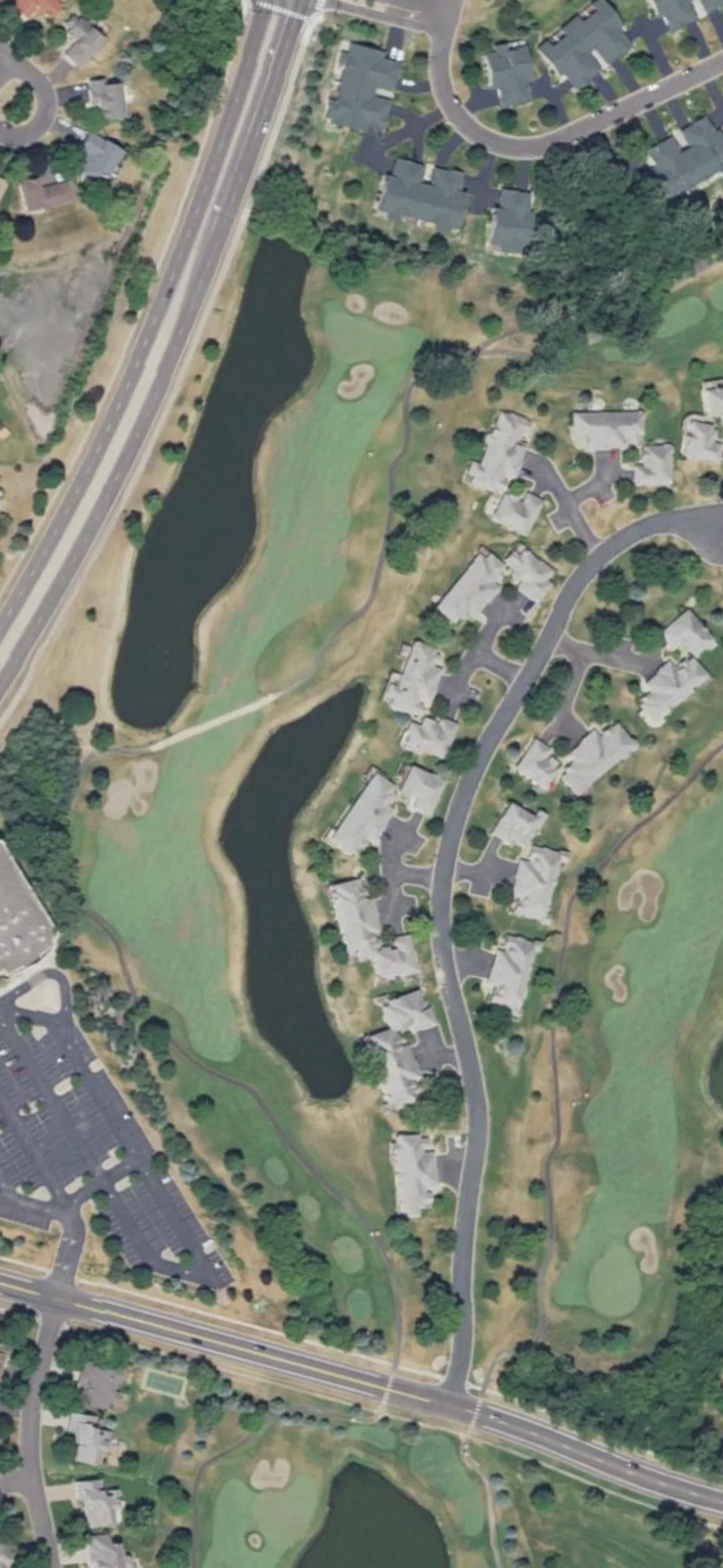 Edinburgh USA hole 4 aerial preview, par 5, 514 yards