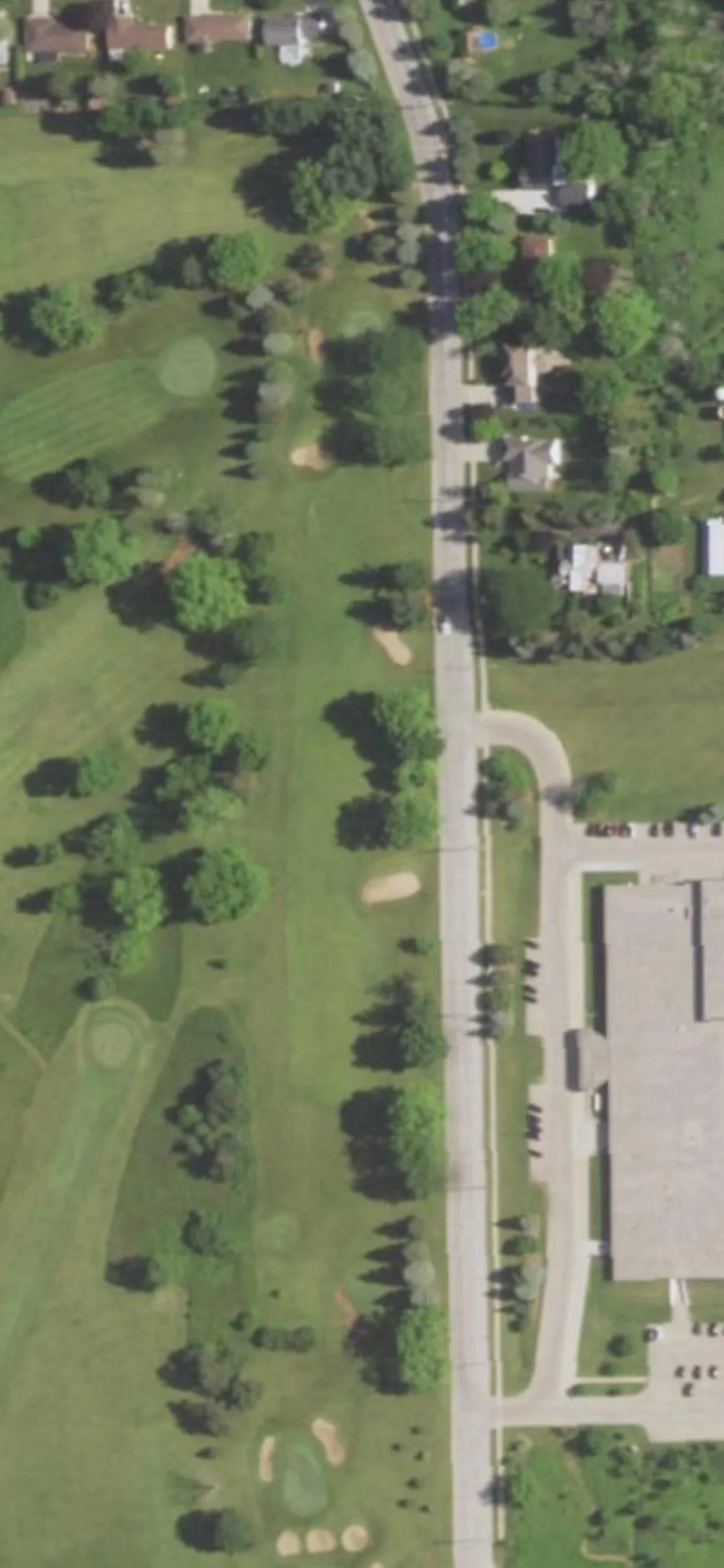 Hartford Golf Club hole 15 aerial preview, par 4, 380 yards