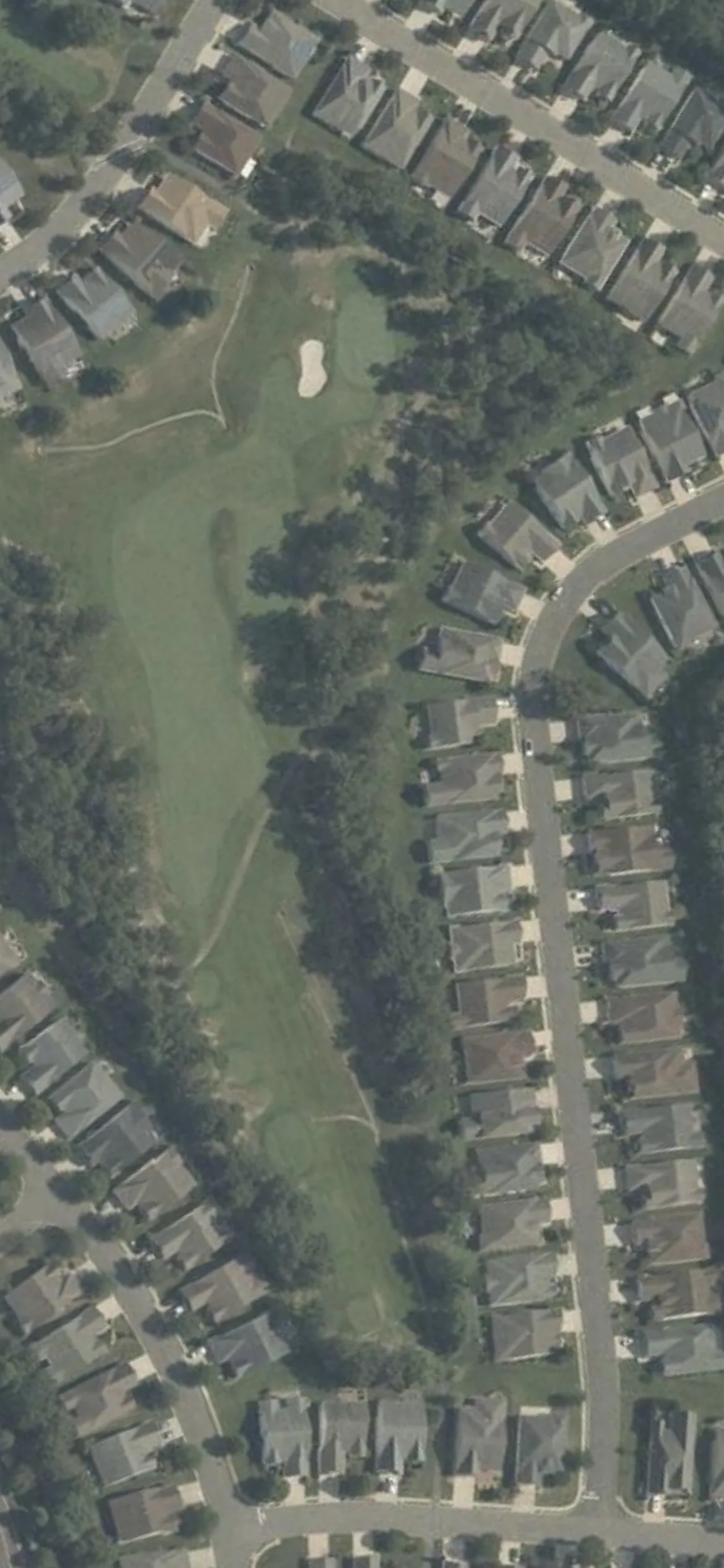 Westlake Golf & Country Club hole 7 aerial preview, par 4, 366 yards