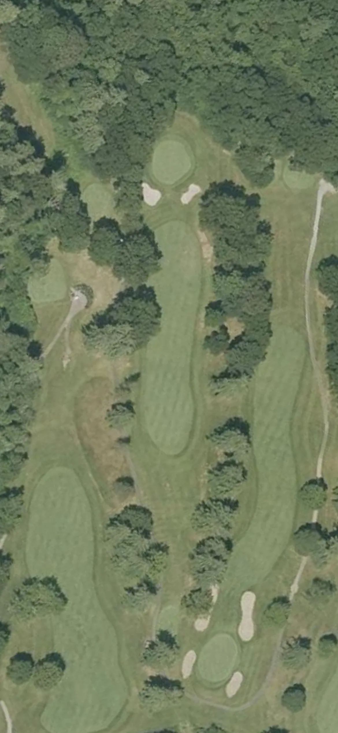 Haverhill Country Club hole 14 aerial preview, par 4, 293 yards