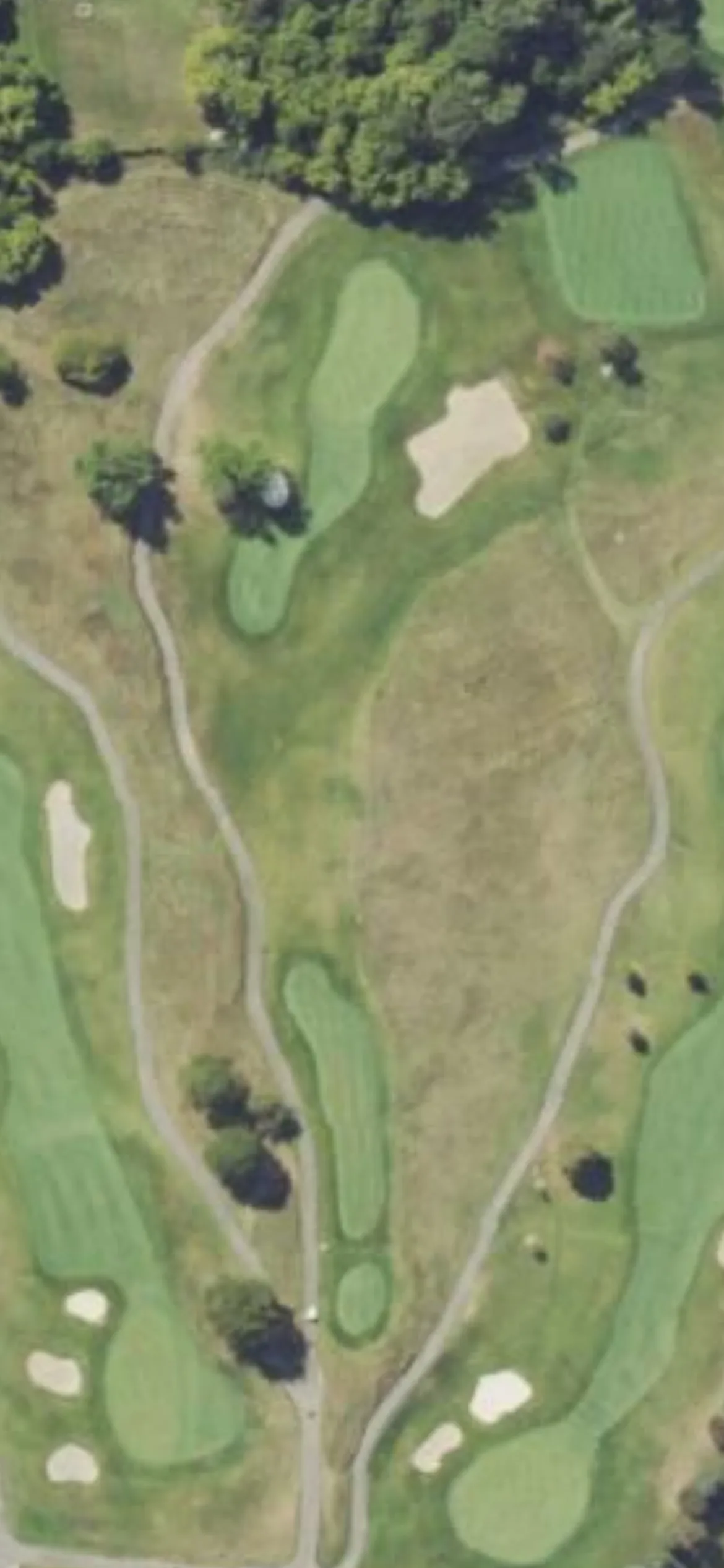 Fieldstone GC hole 10 aerial preview, par 3, 204 yards