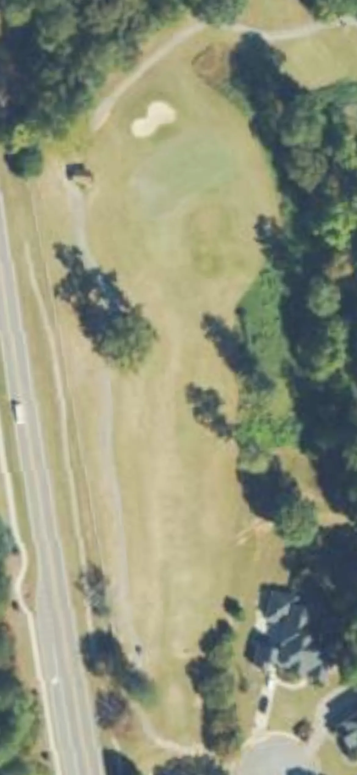 Trophy Club of Apalachee hole 6 aerial preview, par 3, 175 yards