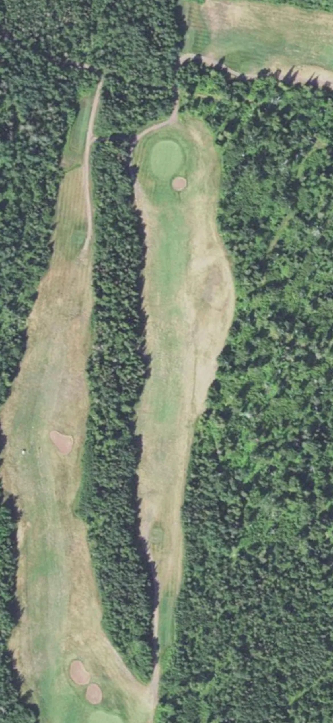 Two Harbors - Lakeview National Golf Course hole 4 aerial preview, par 4, 388 yards