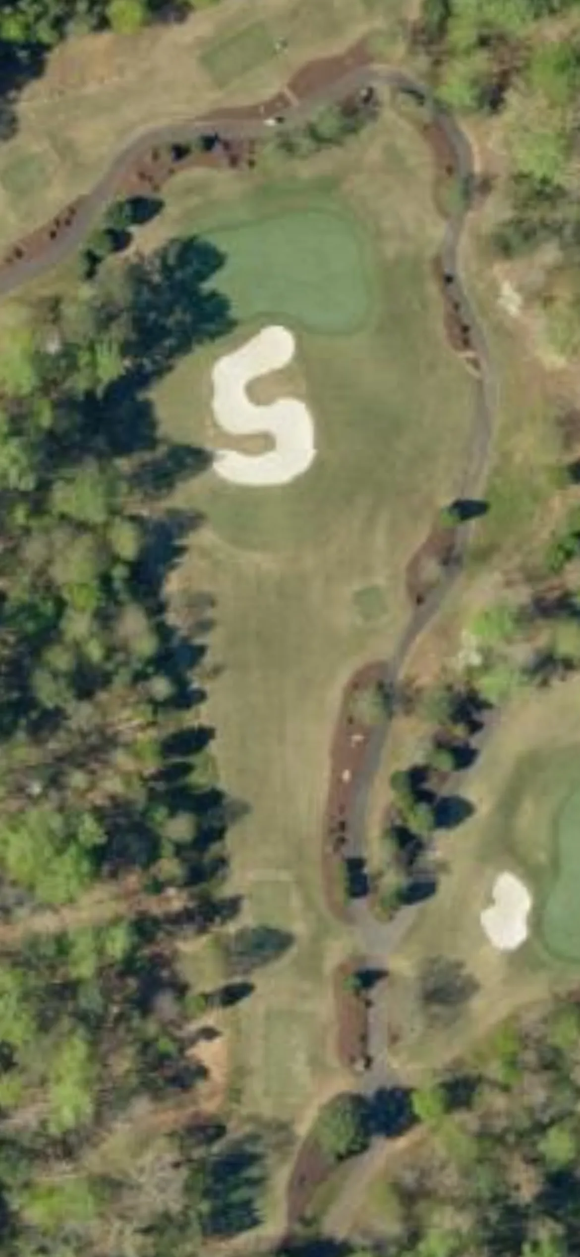 Cliffs at Keowee Springs, The hole 15 aerial preview, par 3, 212 yards