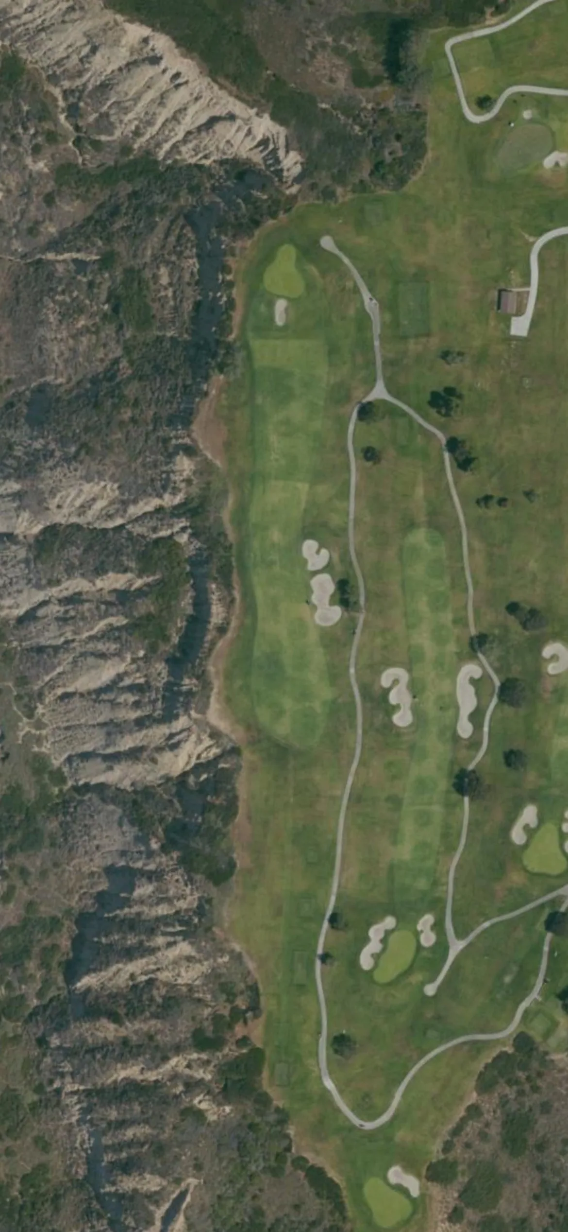 Torrey Pines Municipal Golf Course - South hole 4 aerial preview, par 4, 490 yards