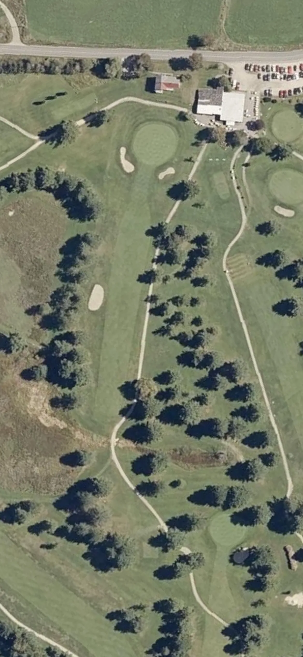 Fairlawn Golf & Country Club hole 18 aerial preview, par 4, 342 yards