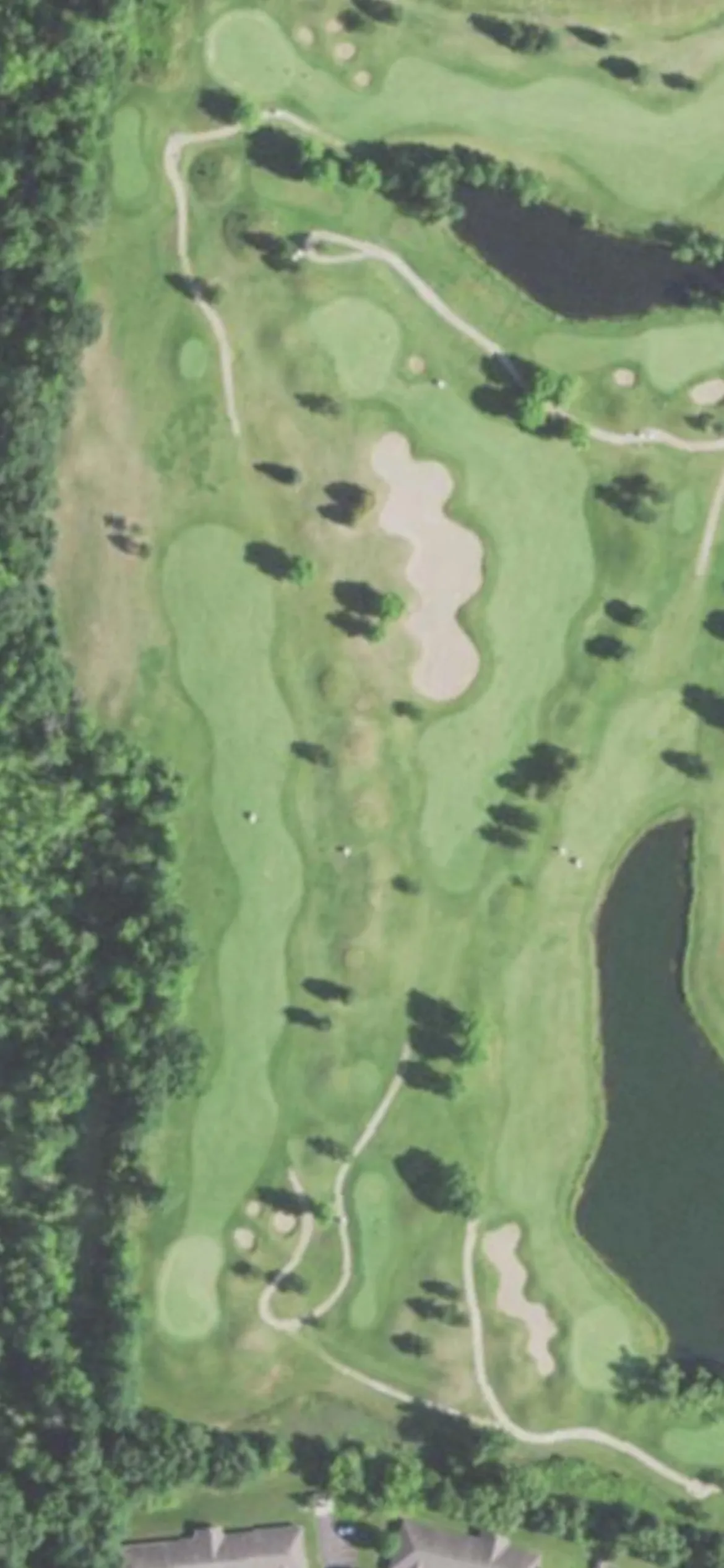 Par 4 Resort - Foxfire Golf Club hole 6 aerial preview, par 4, 369 yards