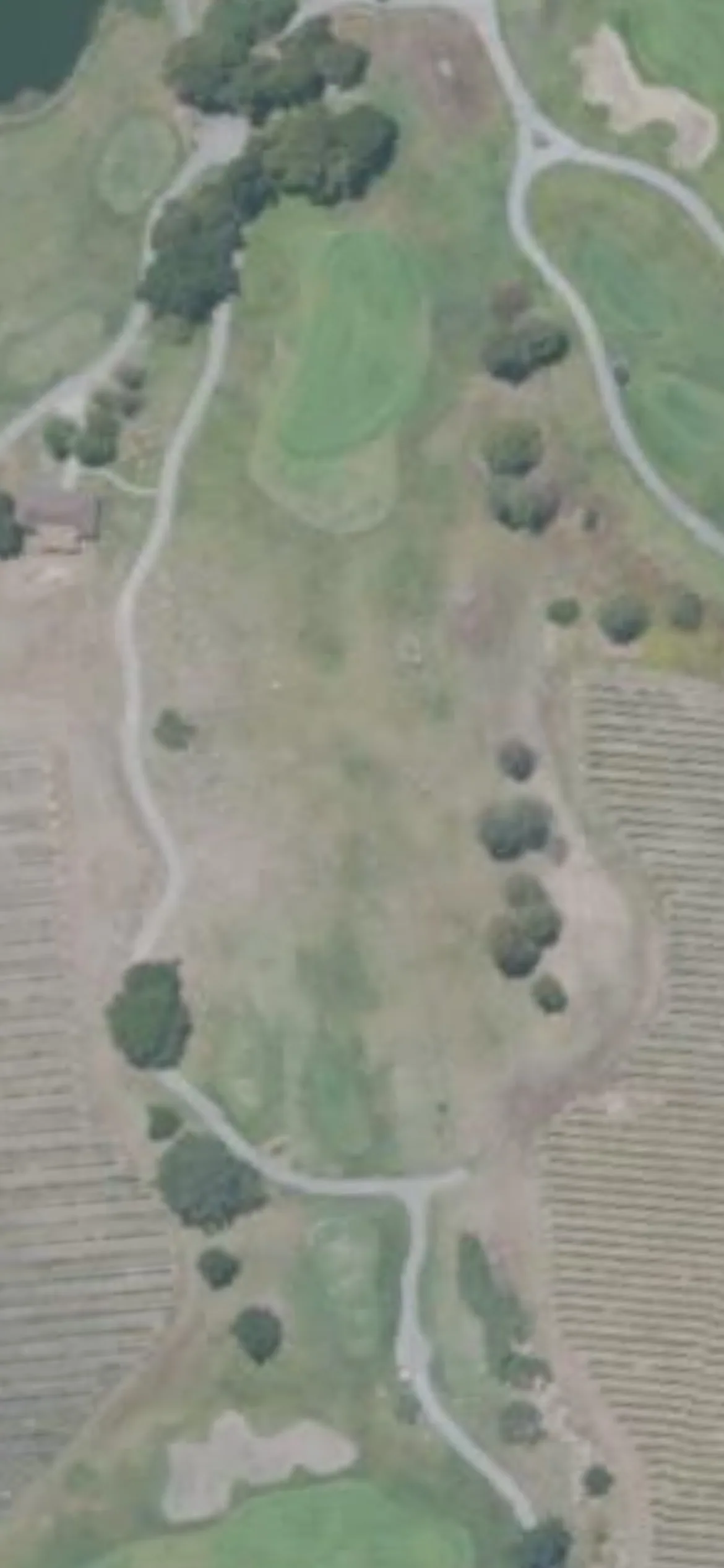 Chardonnay GC hole 3 aerial preview, par 3, 181 yards