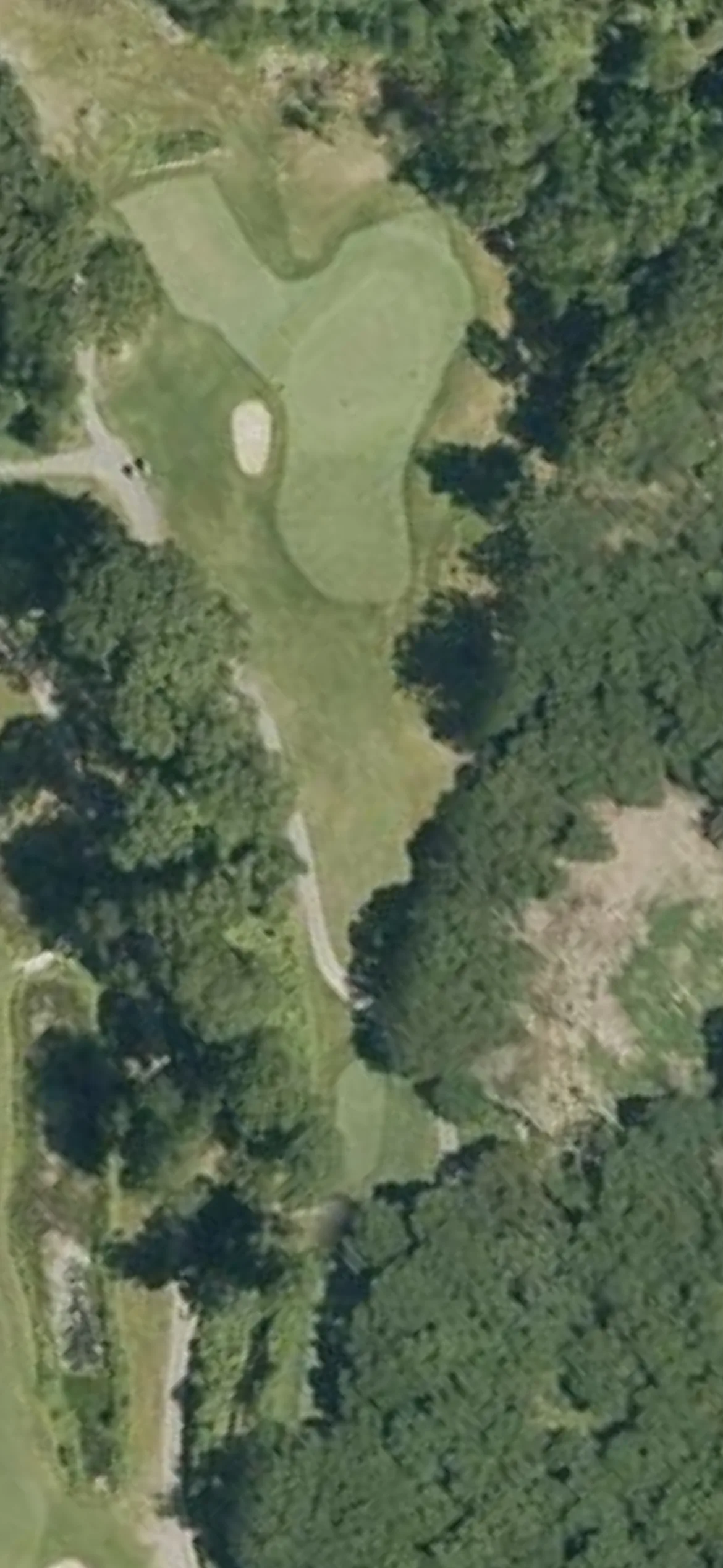 George Wright Municipal Golf Course hole 14 aerial preview, par 3, 189 yards