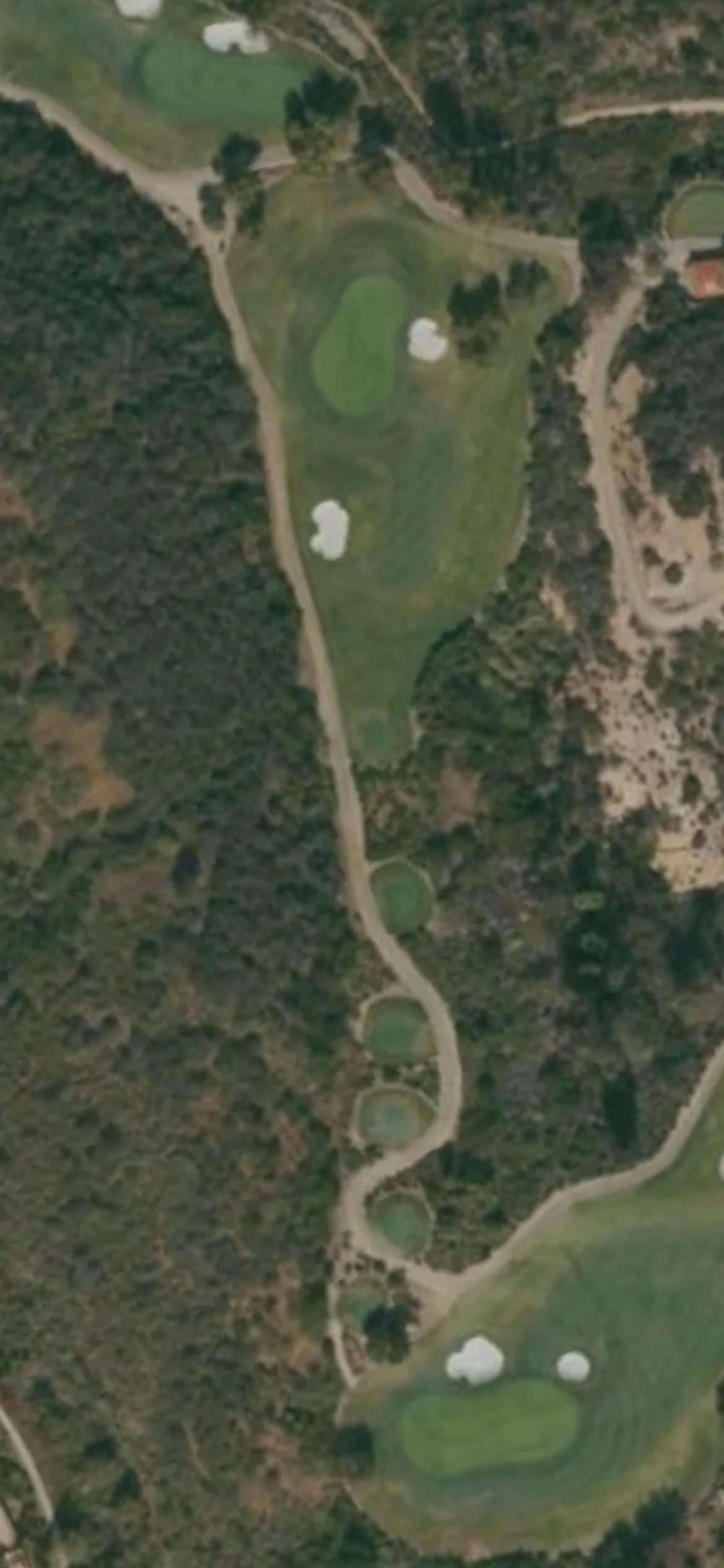 The Crosby Club hole 13 aerial preview, par 3, 238 yards