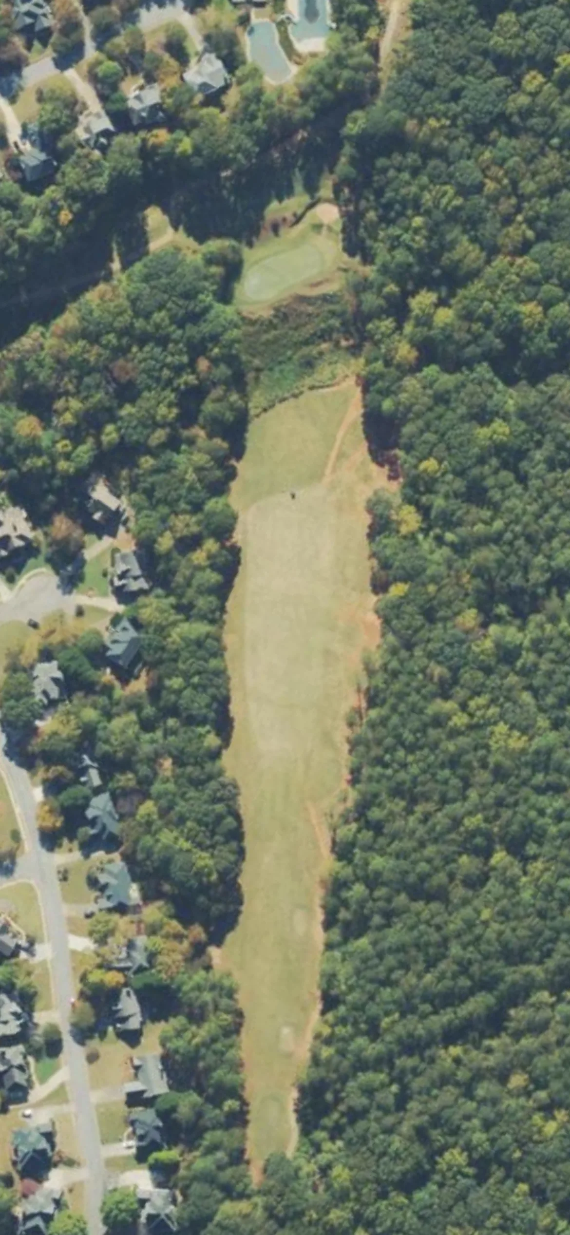 Trophy Club of Apalachee hole 14 aerial preview, par 4, 392 yards