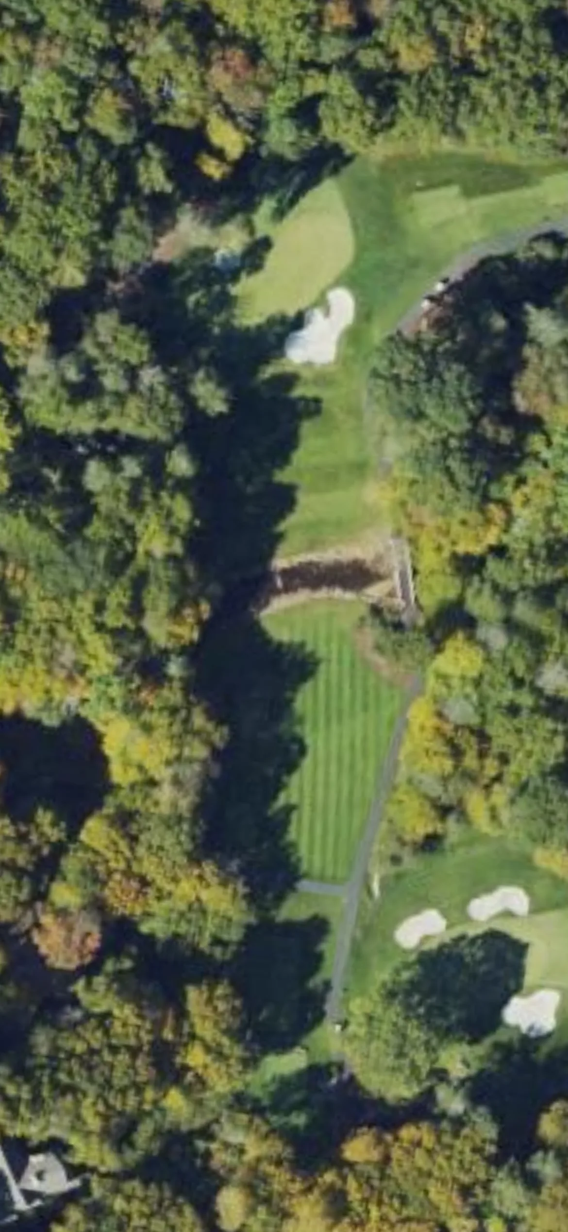Grandfather G&CC - Grandfather hole 5 aerial preview, par 3, 204 yards