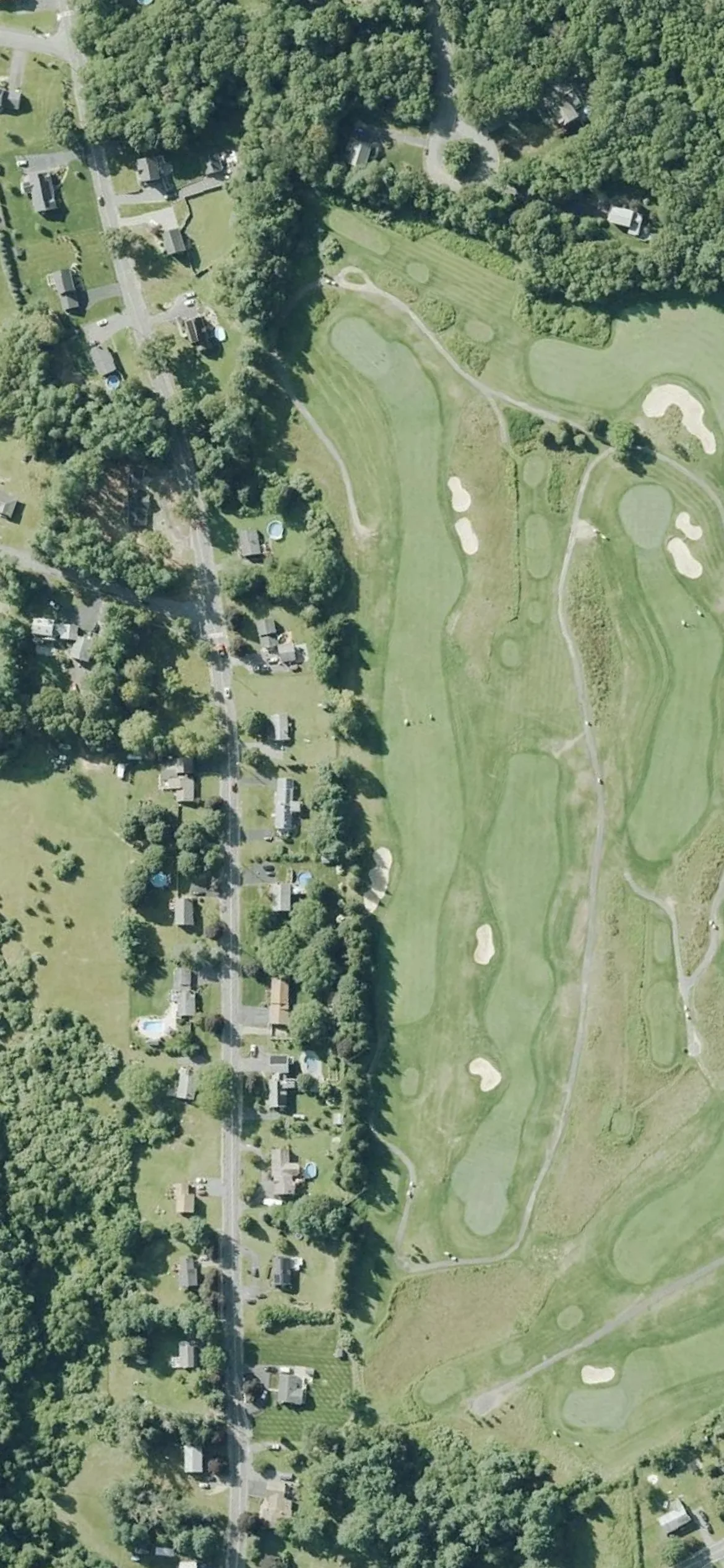 Olde Scotland Links hole 6 aerial preview, par 5, 545 yards